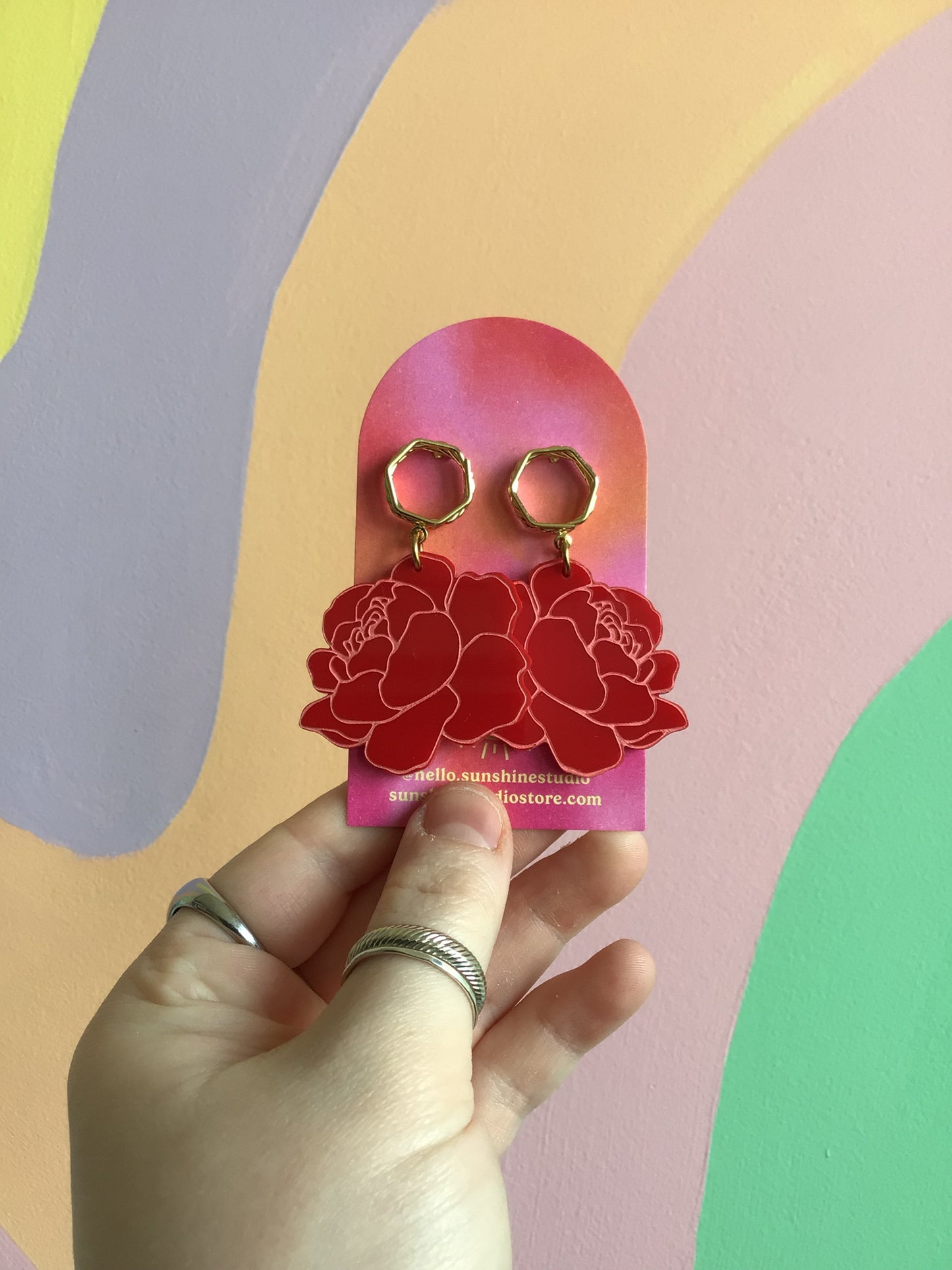 Peony Statement Earrings