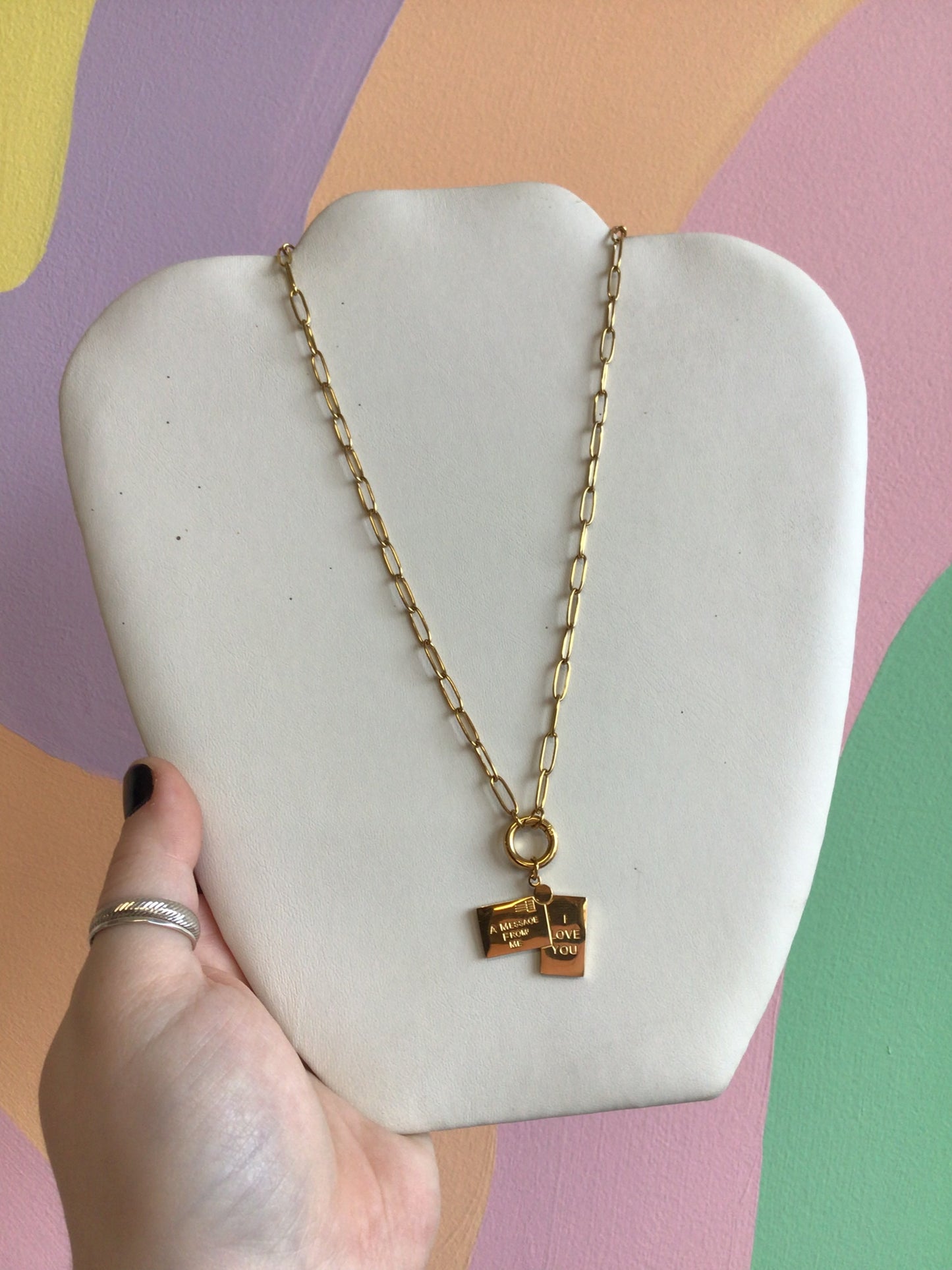 A Sweet Message Charm Necklace