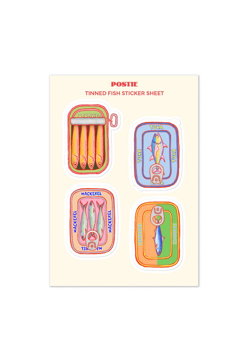 Tinned Fish Sticker Sheet