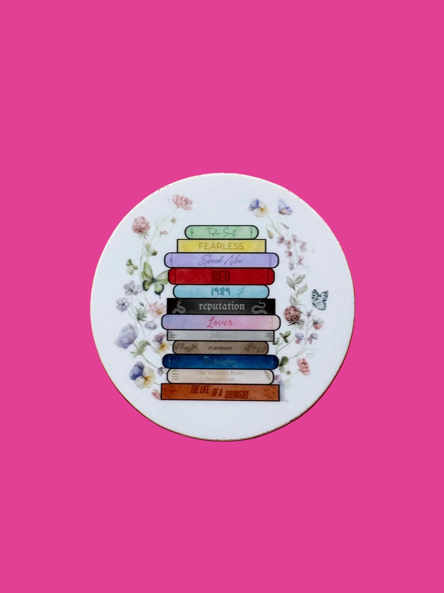 12 Eras As Books Sticker