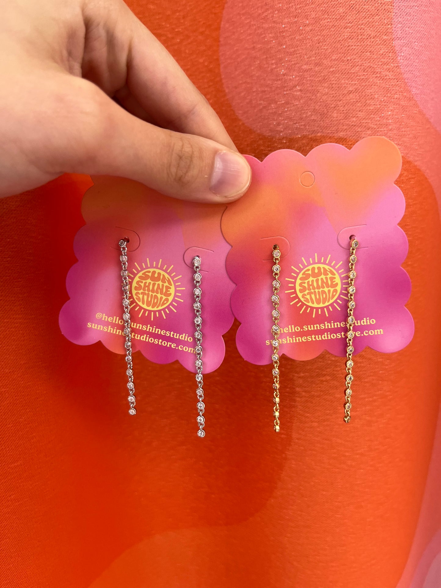 Minimalist Gem Dangle Earring