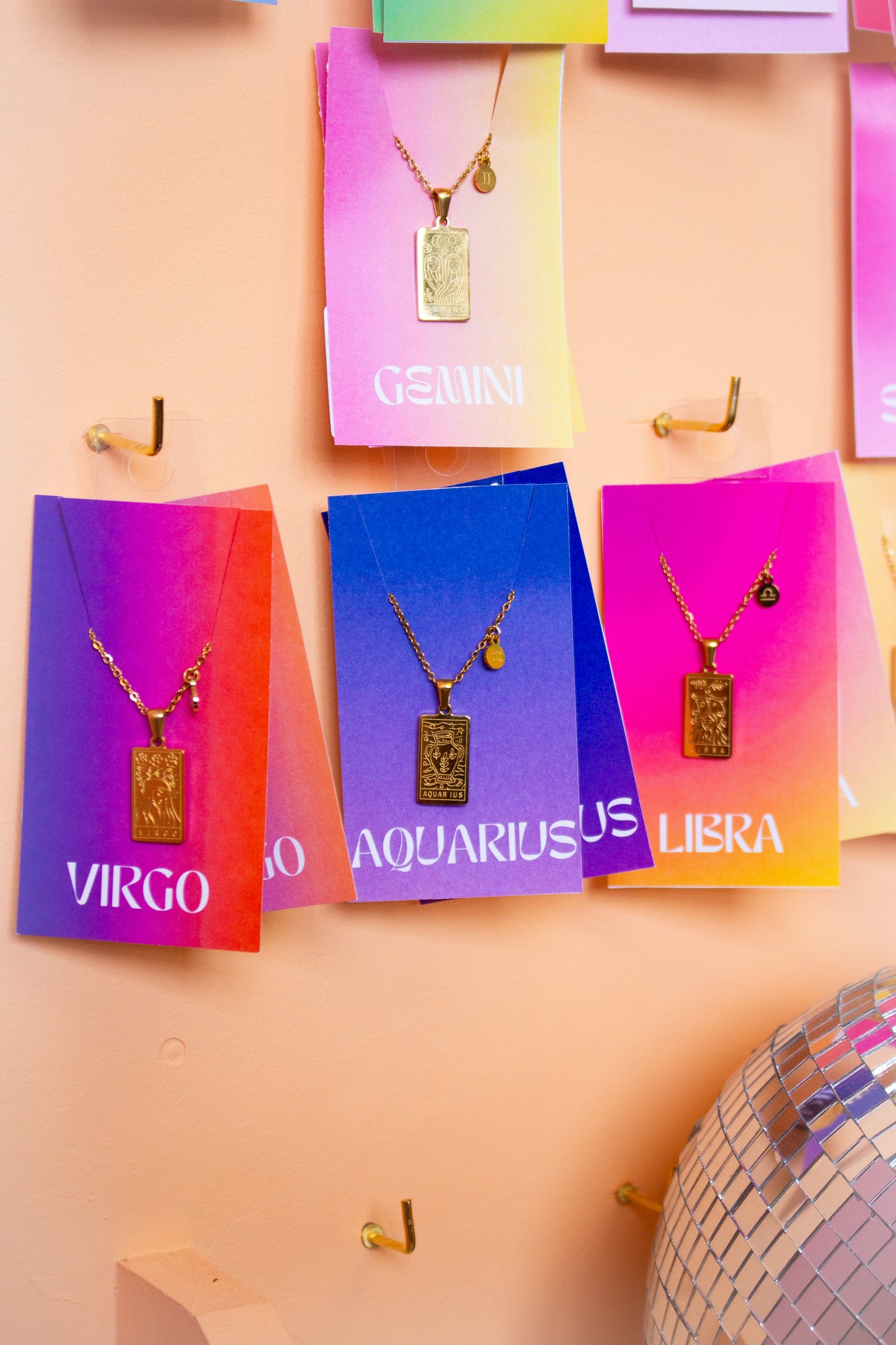 Engraved Zodiac Sign Necklace