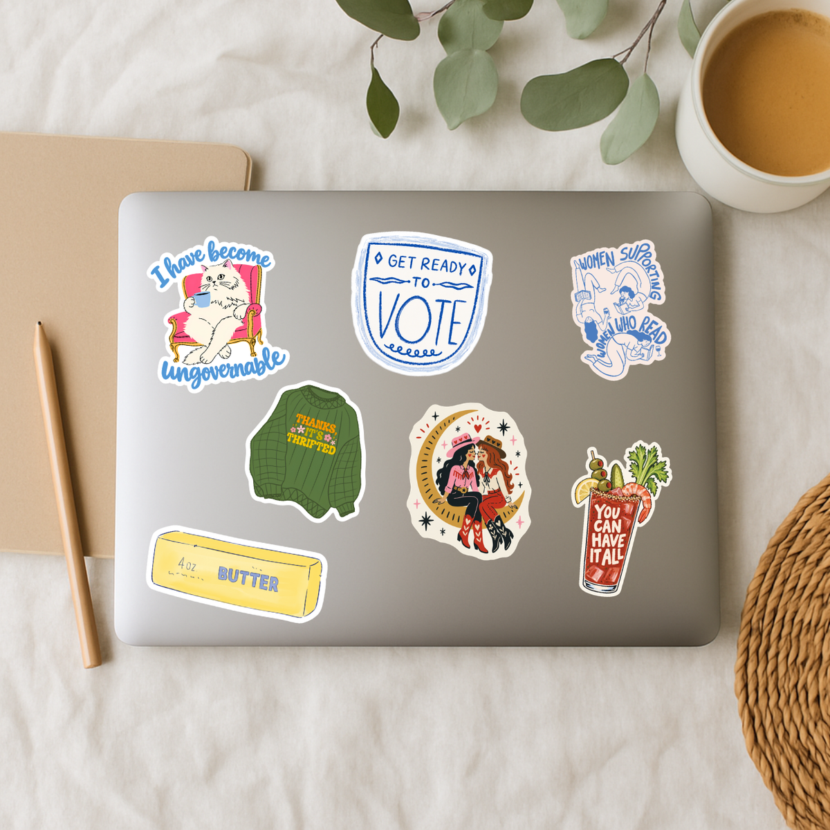 I Have Become Ungovernable Cat Sticker, Funny Cat Decal Gift