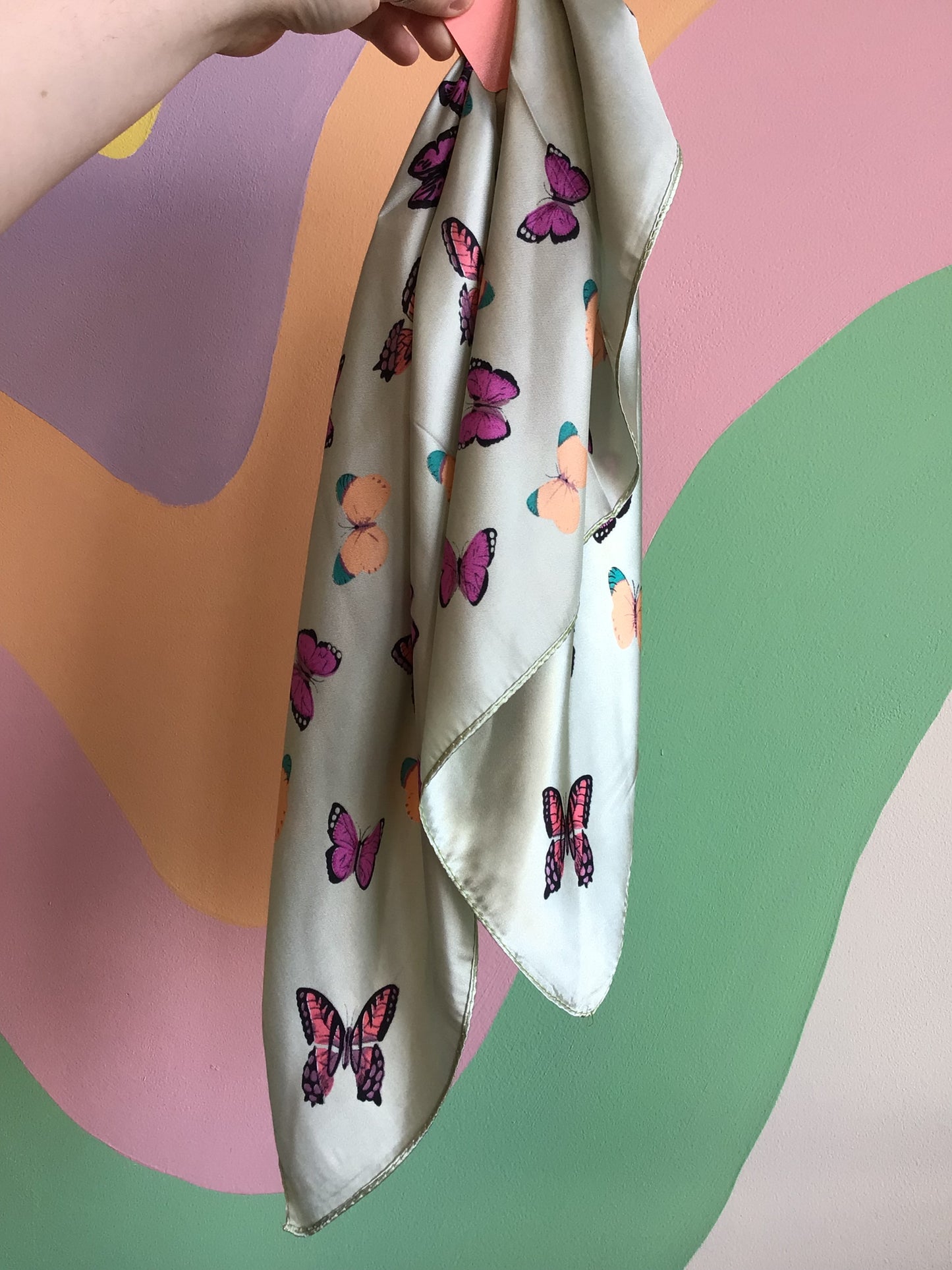Polyester Blend Butterfly Bandana