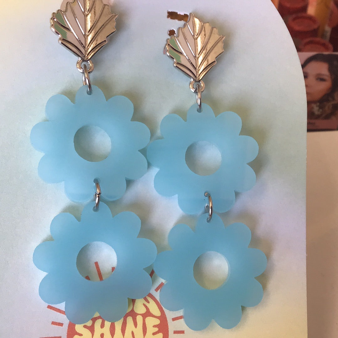 Dragon Fruit Summer Flower Earrings