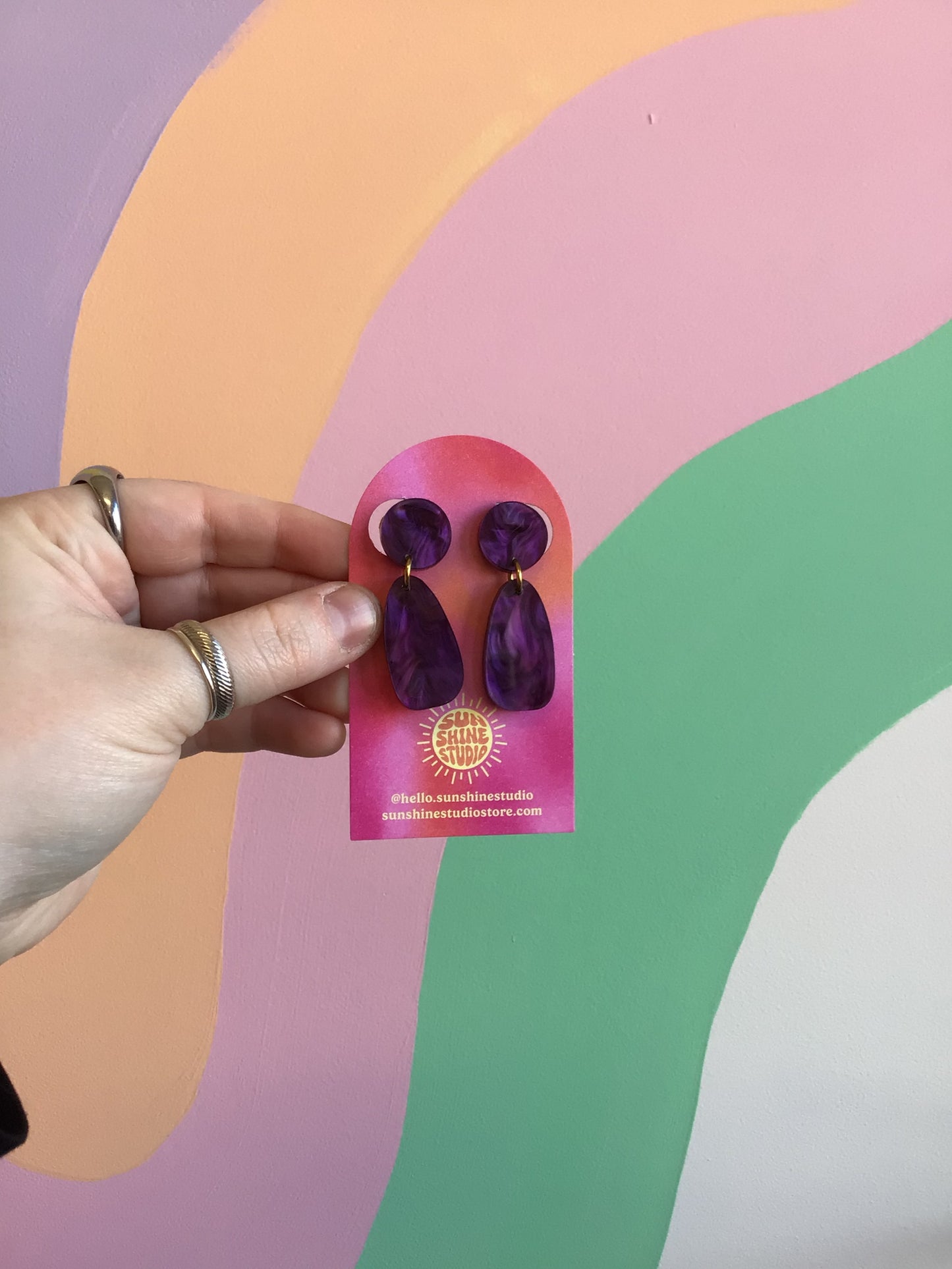 Casual Gathering Clip-On Earrings