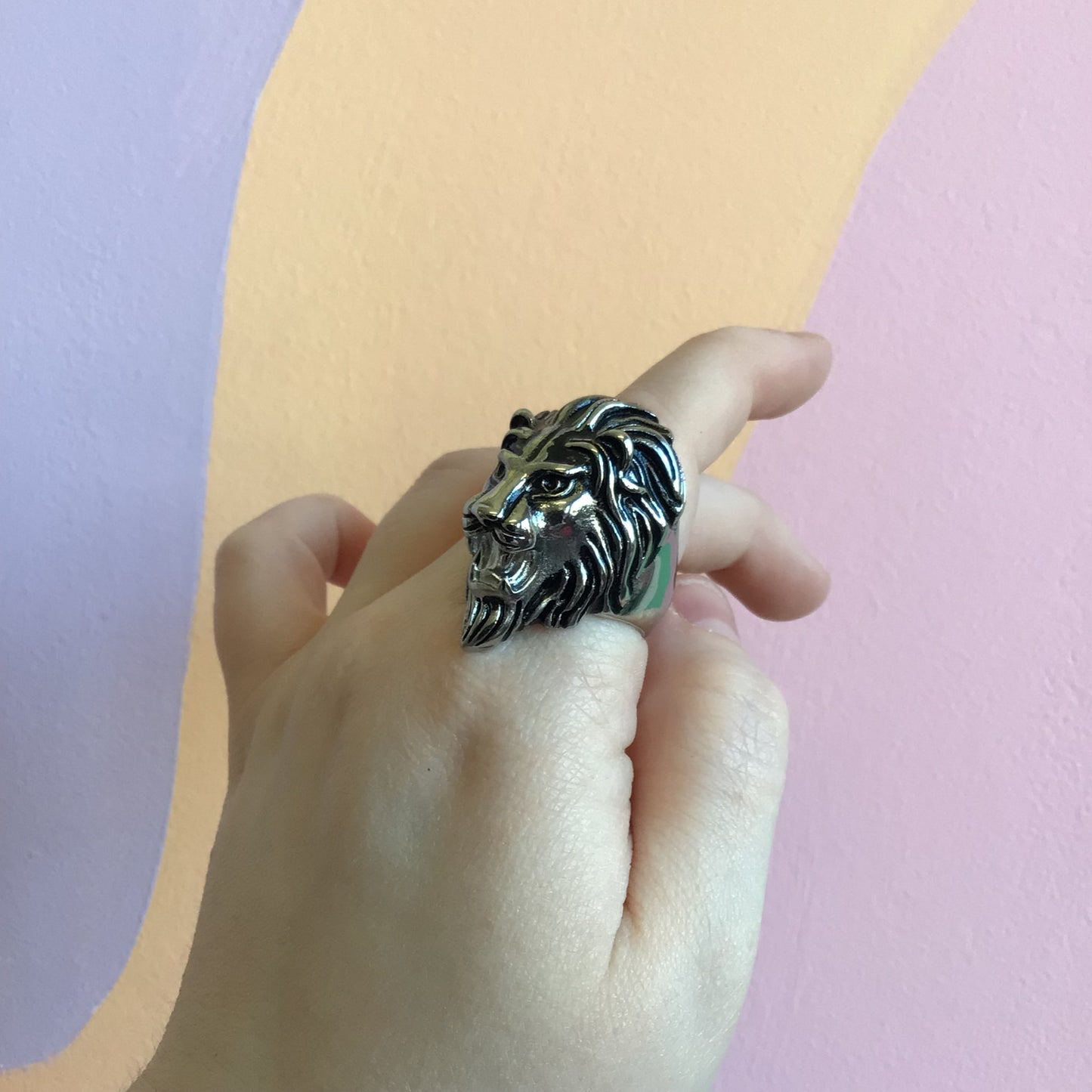 Lion Titanium Ring