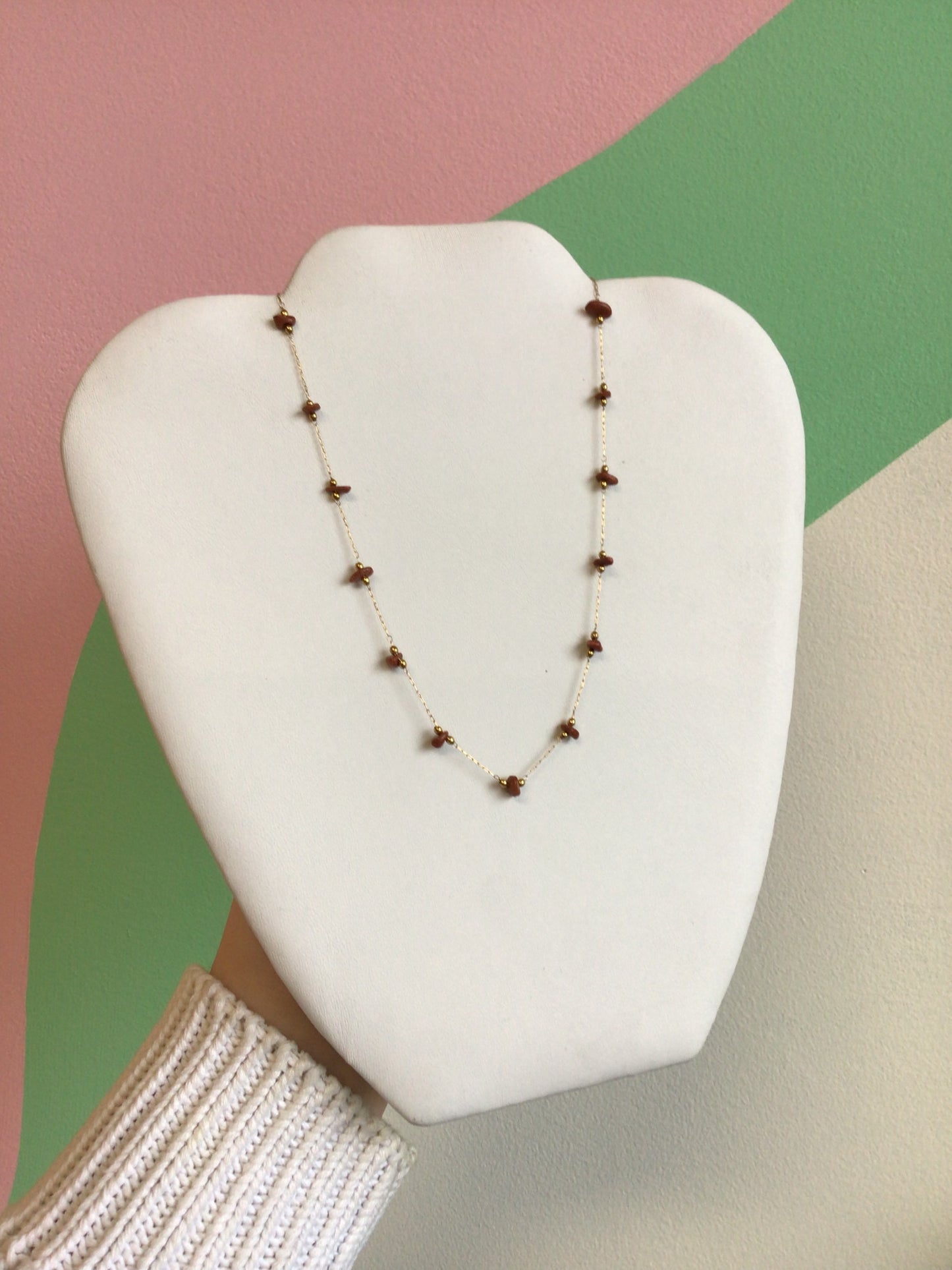 Delicate Stone Layering Necklace