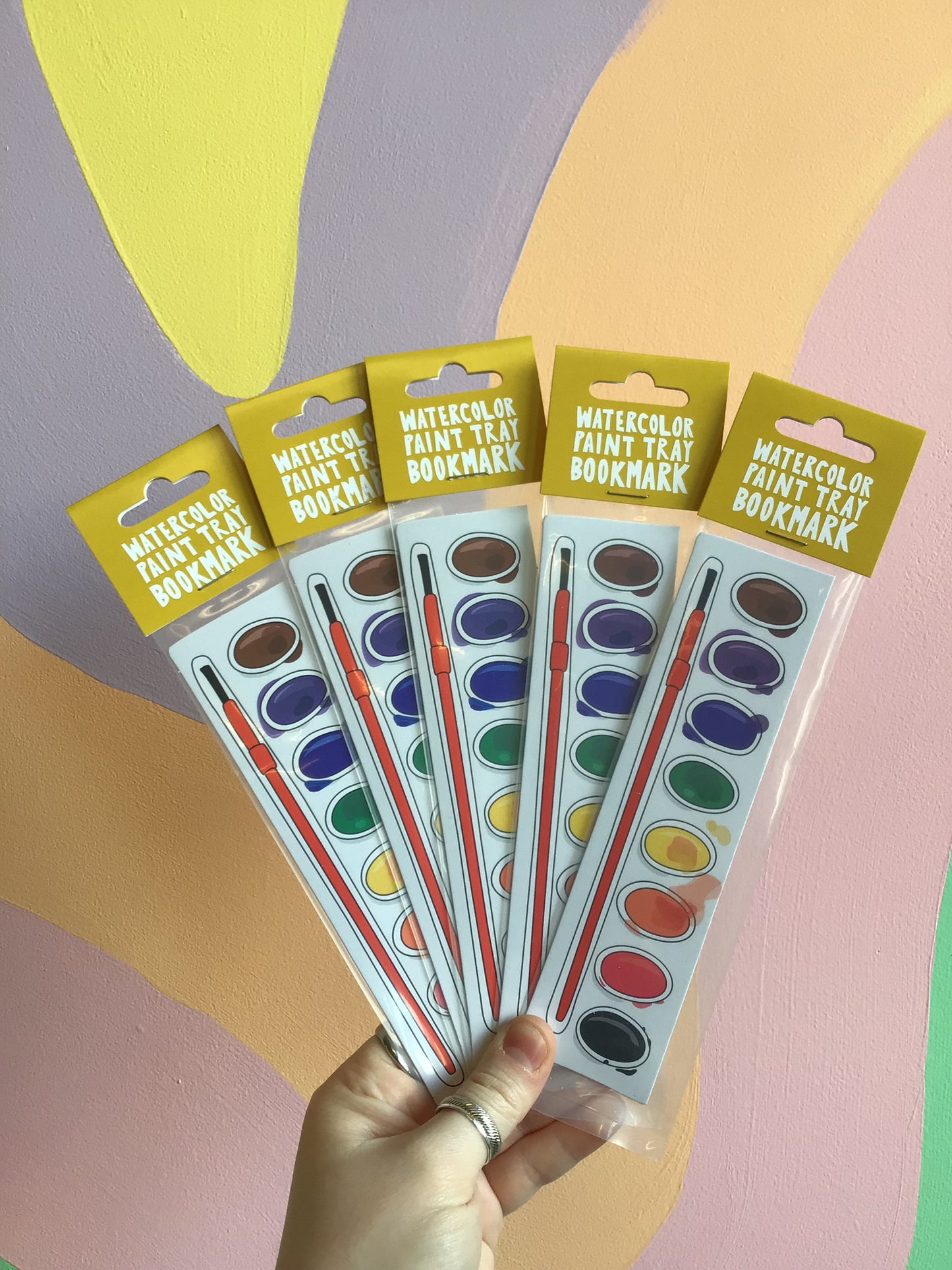 Watercolor Paint Tray Bookmark