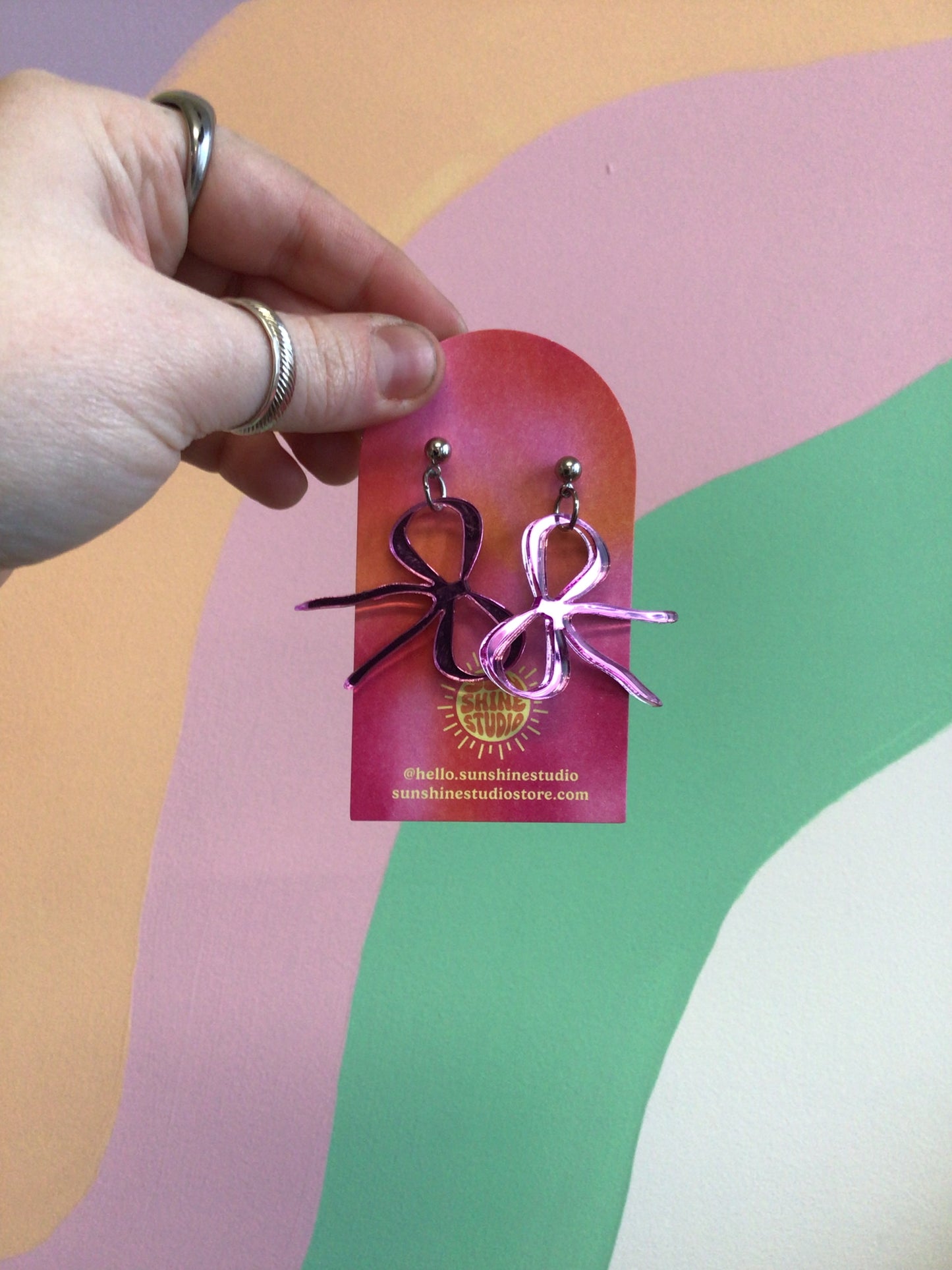 Acrylic Ribbon Dangles