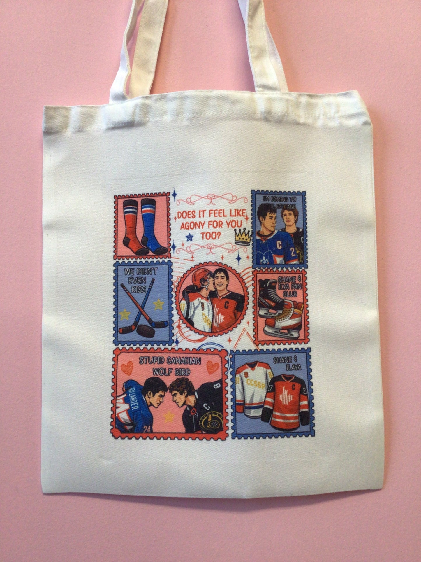 Shane and Ilya Stamp Design Tote