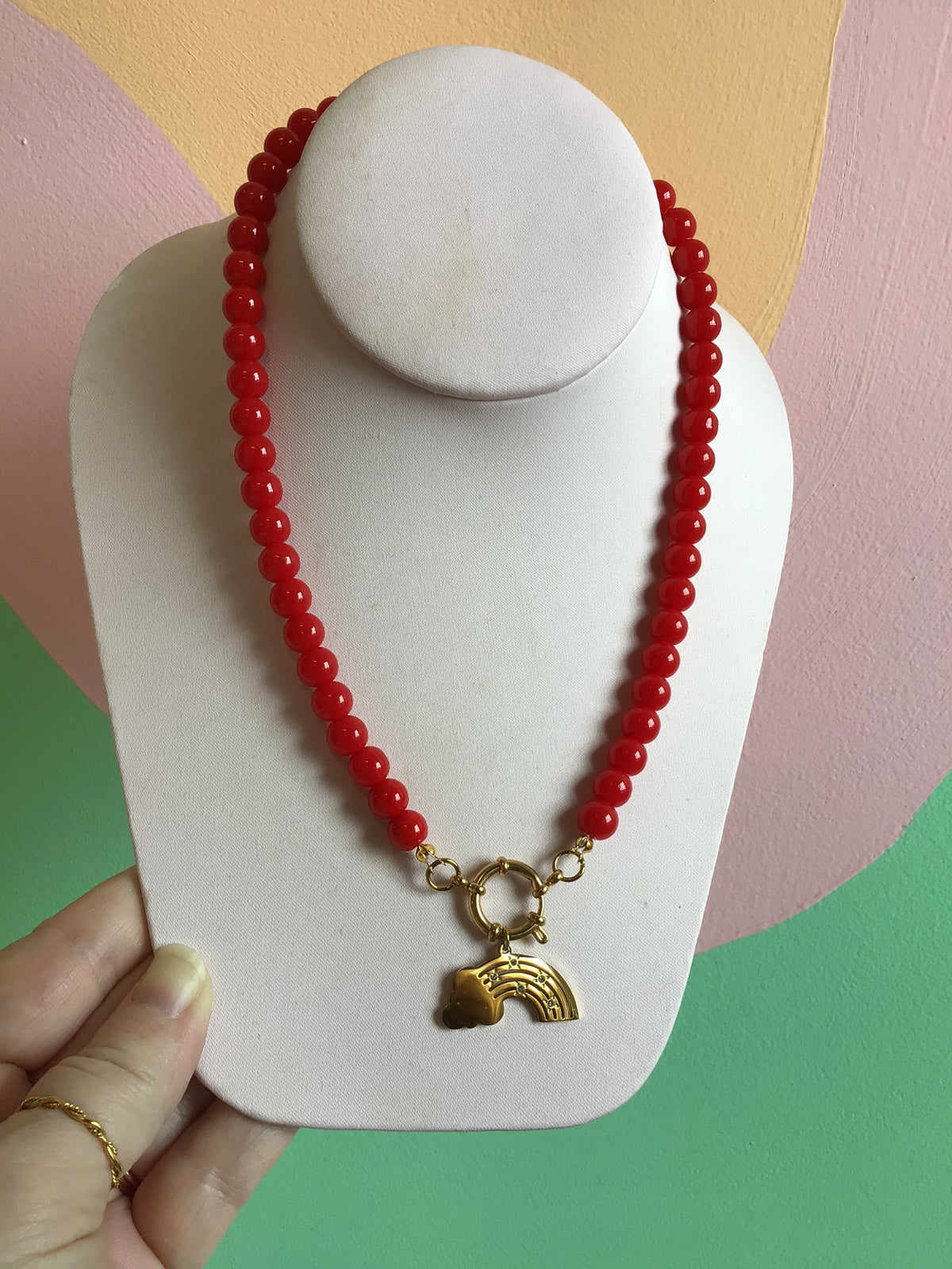 Iris Titanium Beaded Necklace