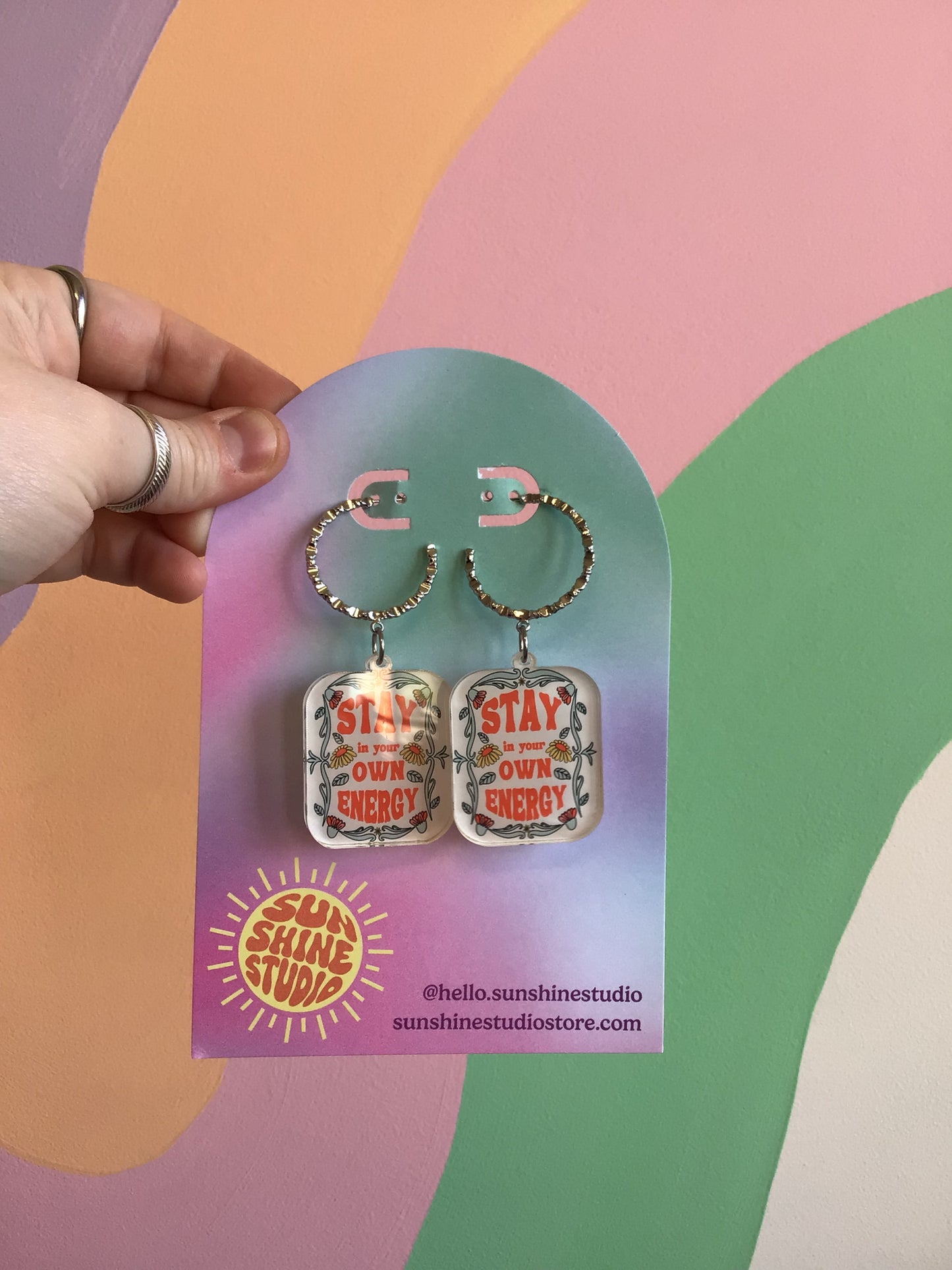 Stay In Your Own Energy Earrings