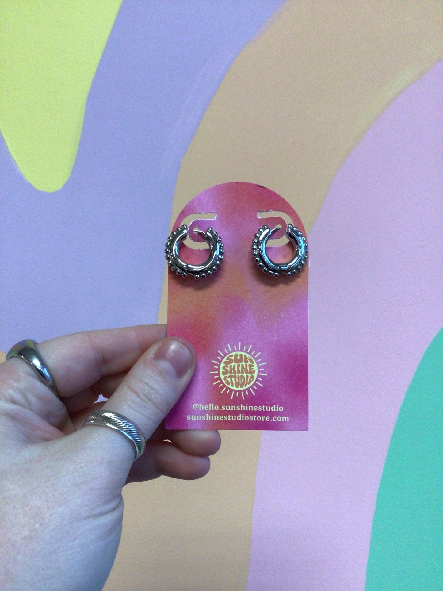 Radiant Titanium Hoops