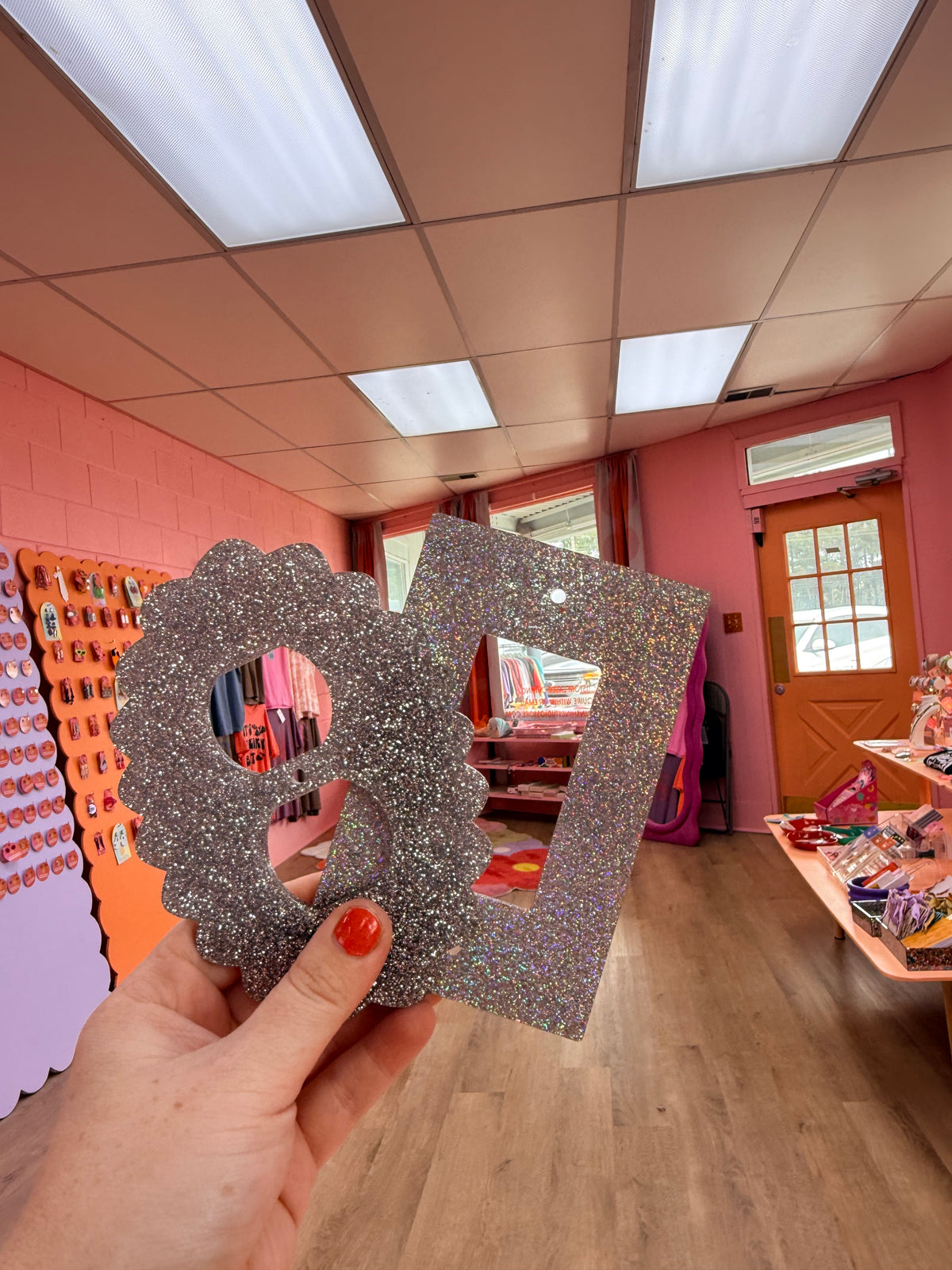 Silver Holographic Shimmer Outlet Covers