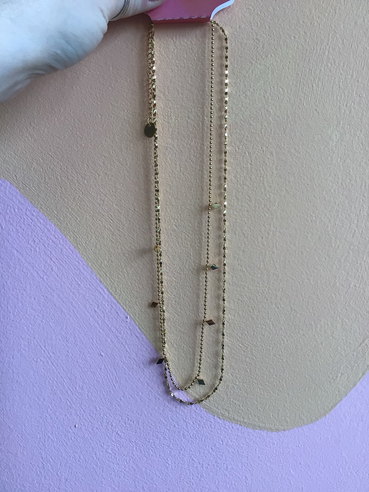 Layered Titanium Dainty Chain Necklace