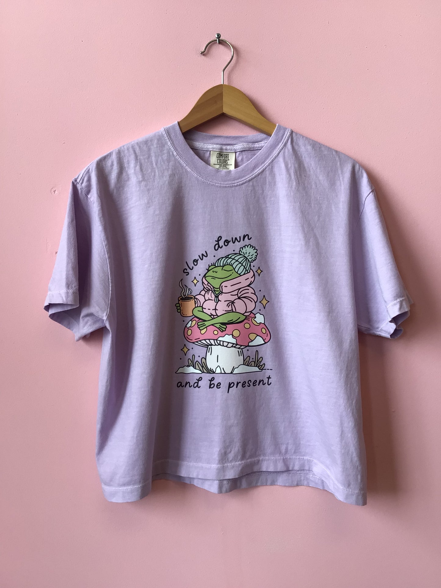 “Slow Down and Be Present” Crewneck and Shirt