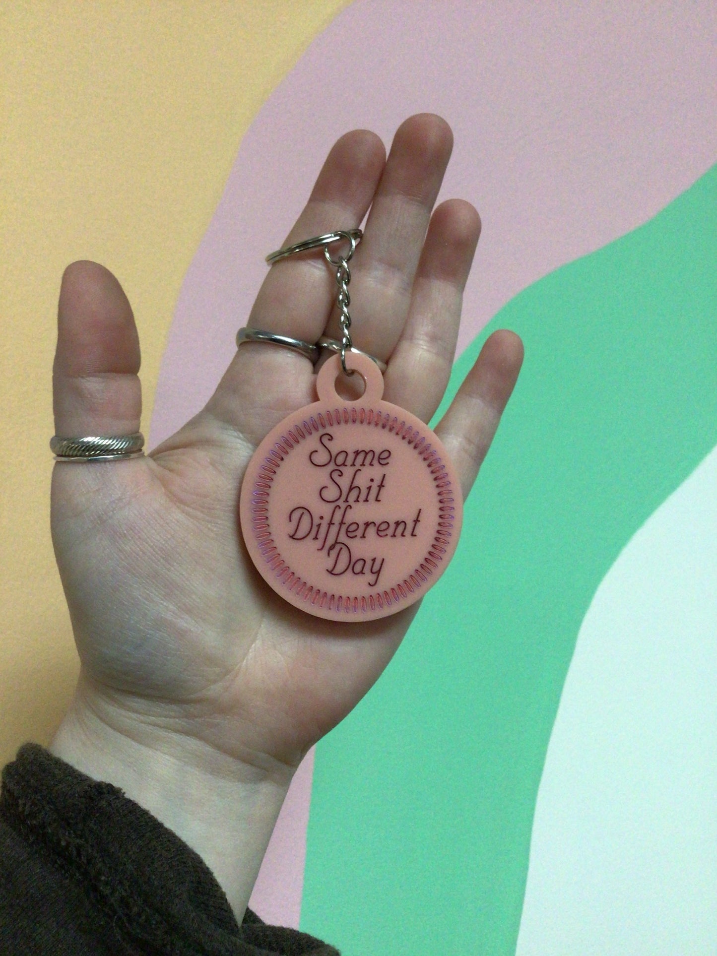 Same Shit Different Day Keychain