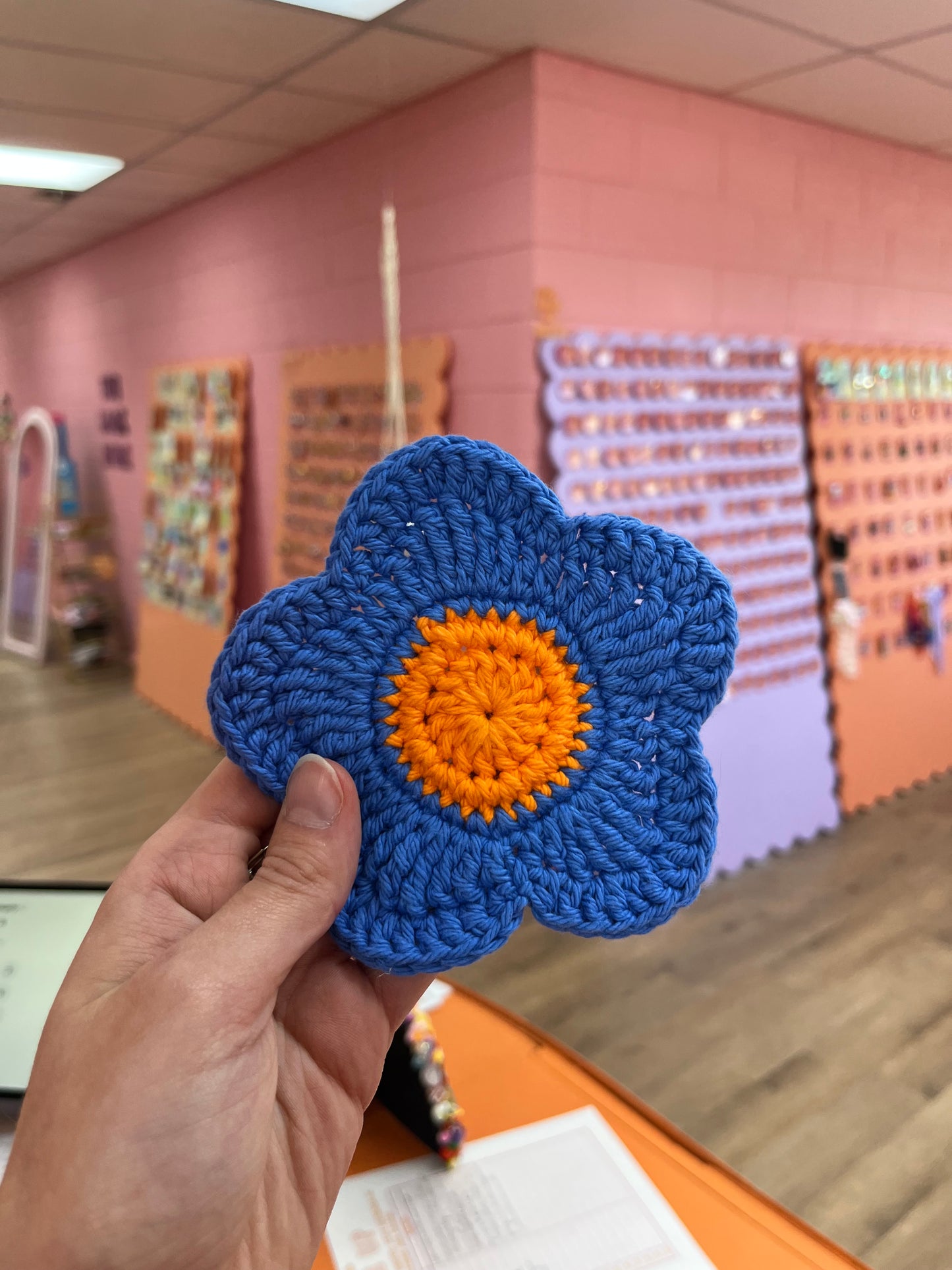Crochet Daisy Coasters