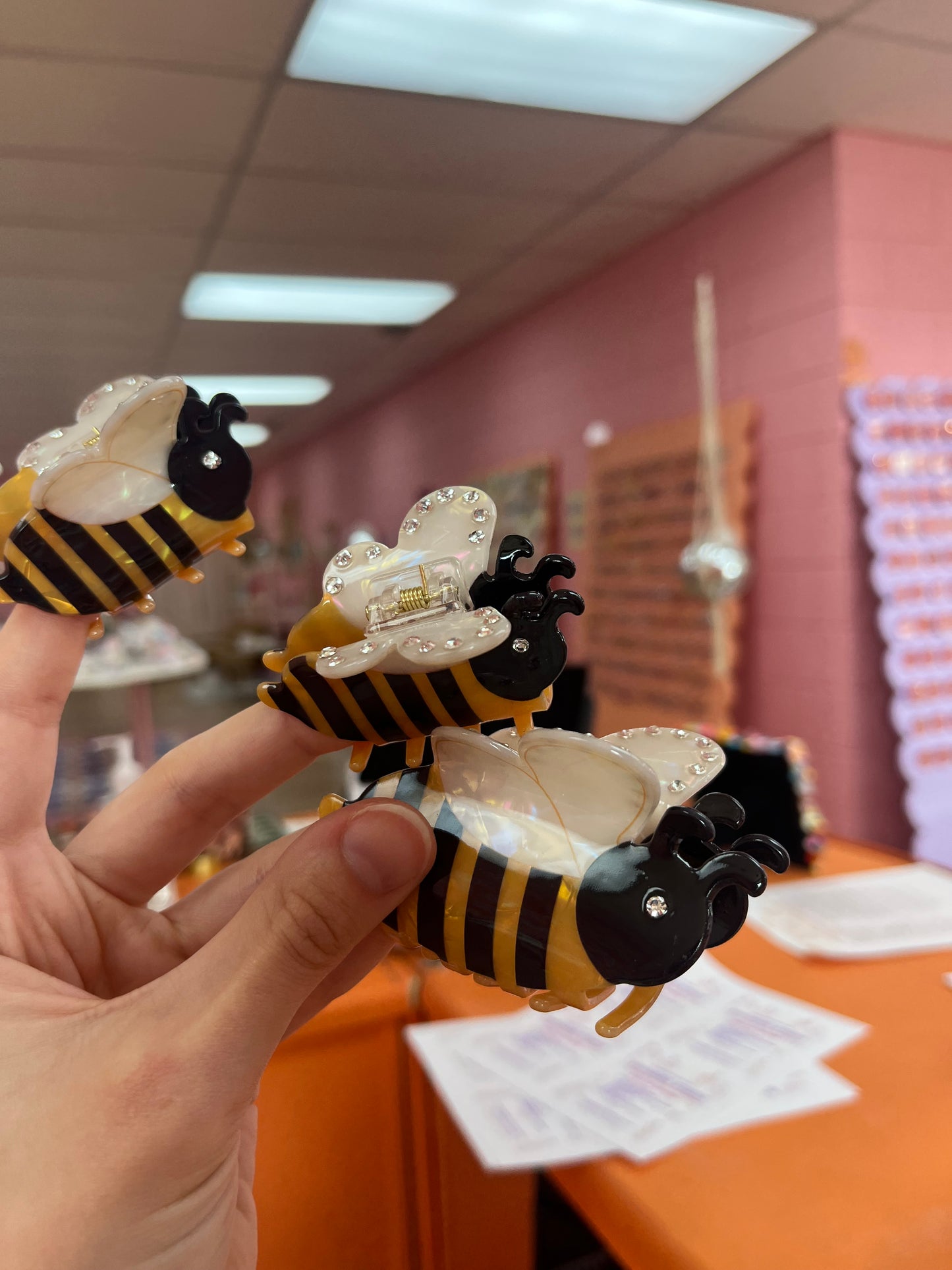 Sparkle Bee Hair Claw