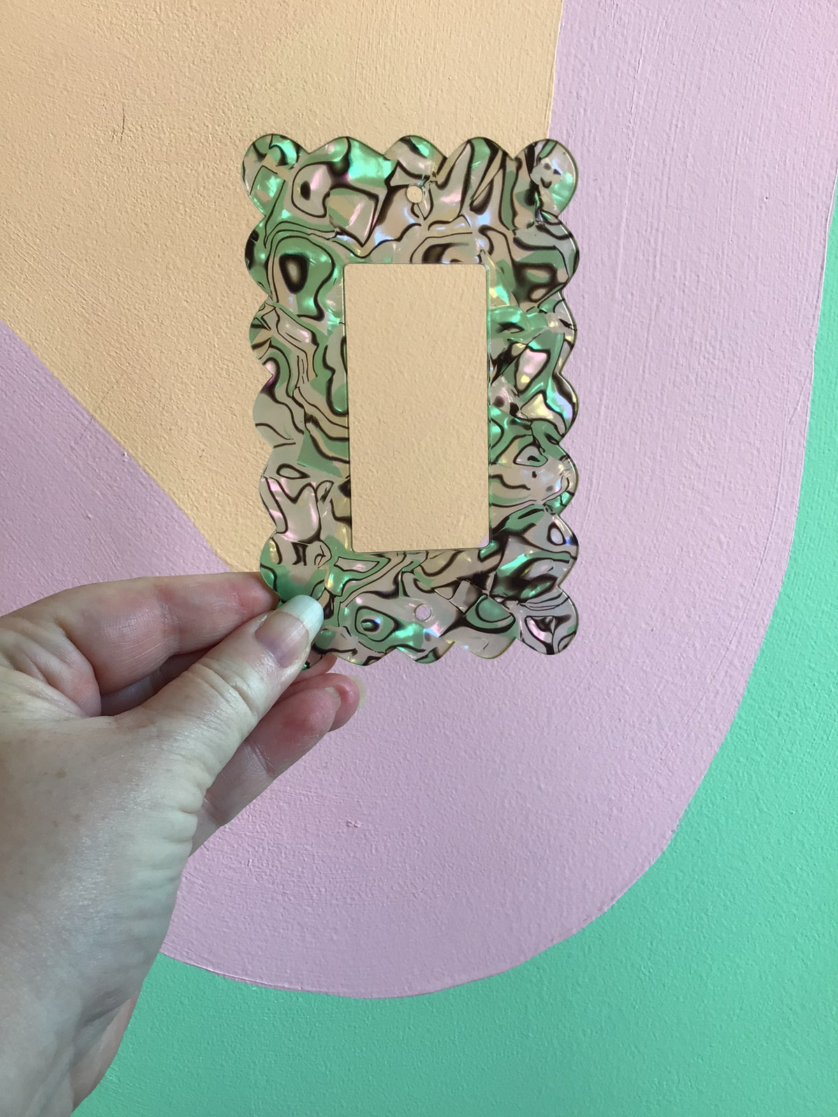Green Abalone Outlet Covers