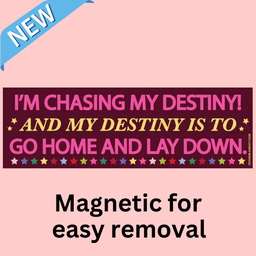"Chasing My Destiny" - Magnetic Bumper Sticker