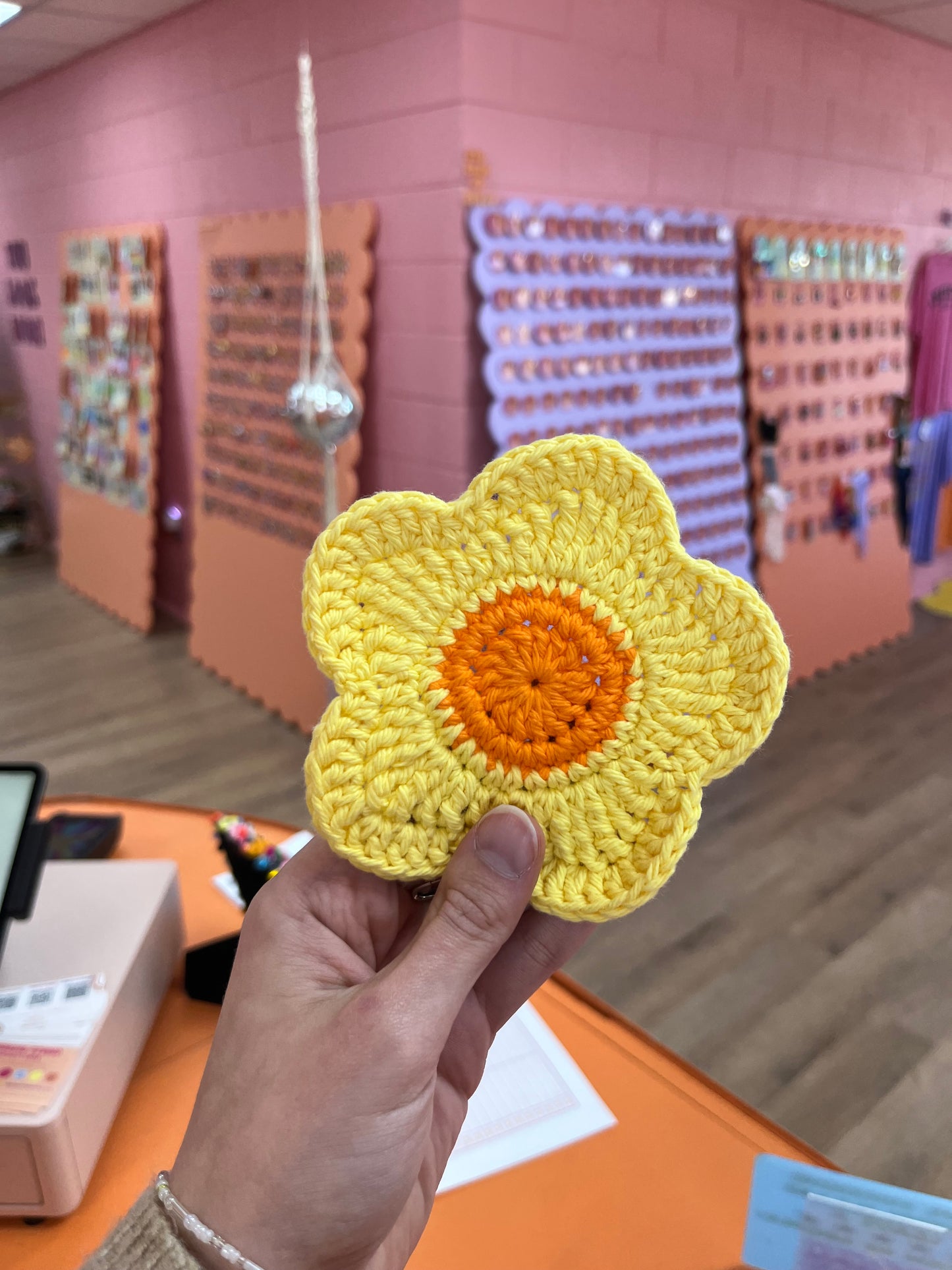 Crochet Daisy Coasters