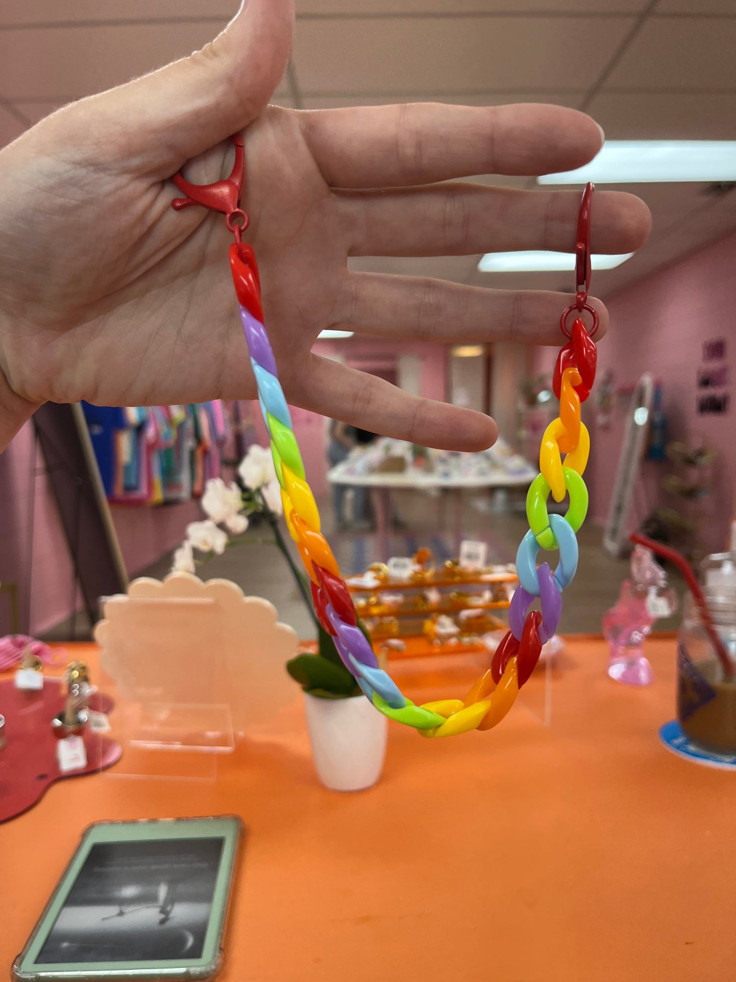 "Cutie" Rainbow Bag Chain