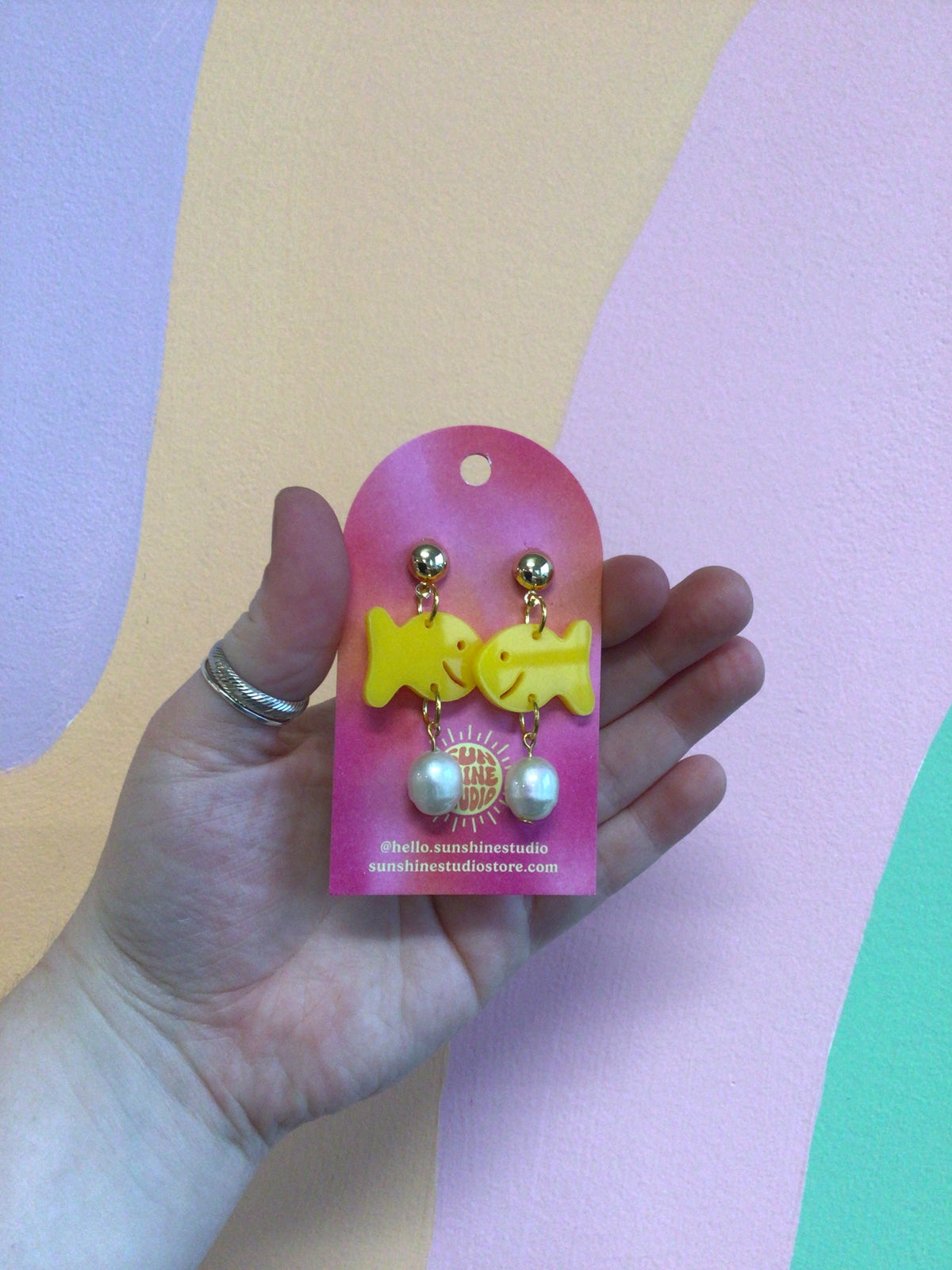 Fancy Fish Cracker Earrings