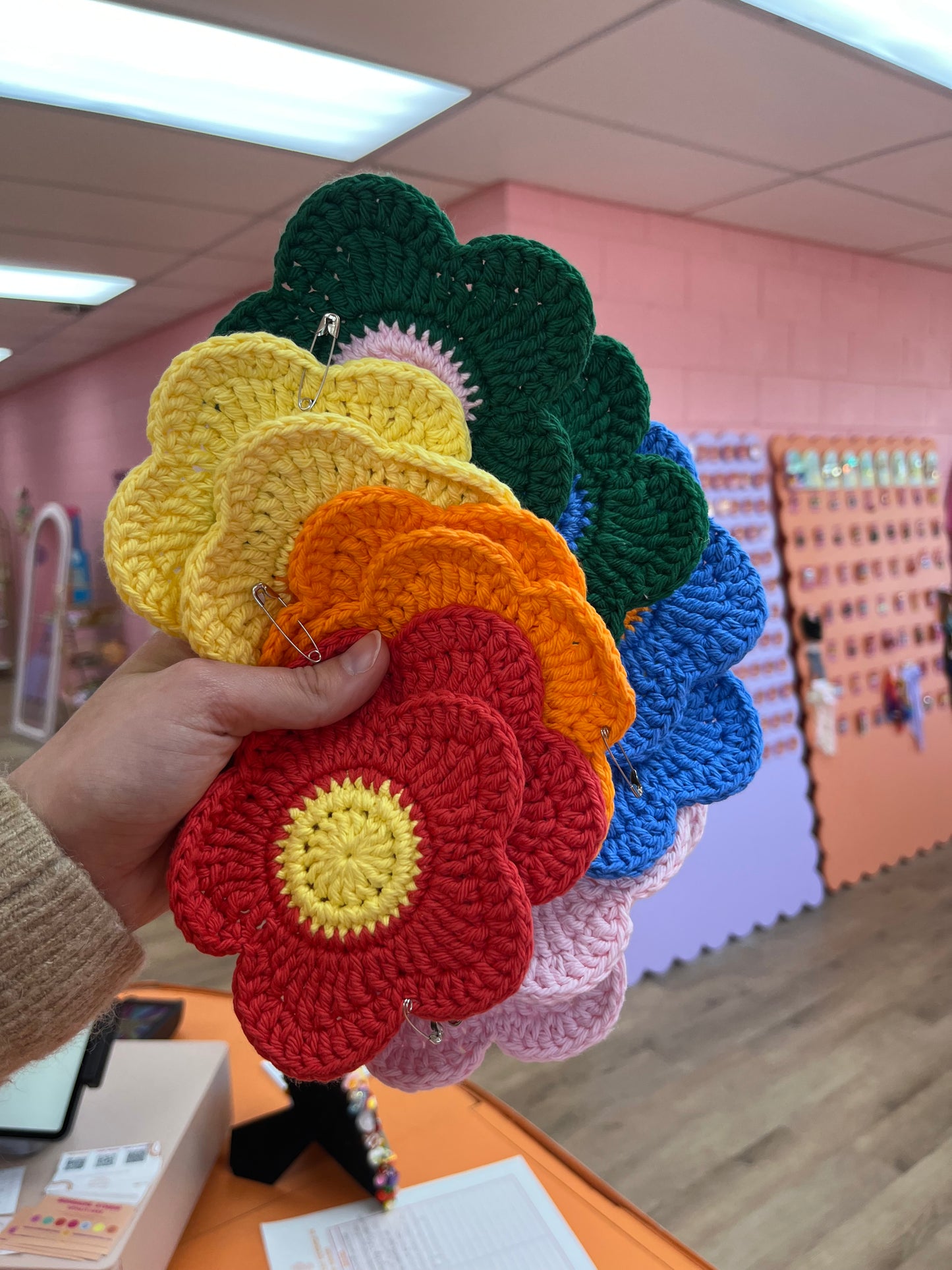 Crochet Daisy Coasters