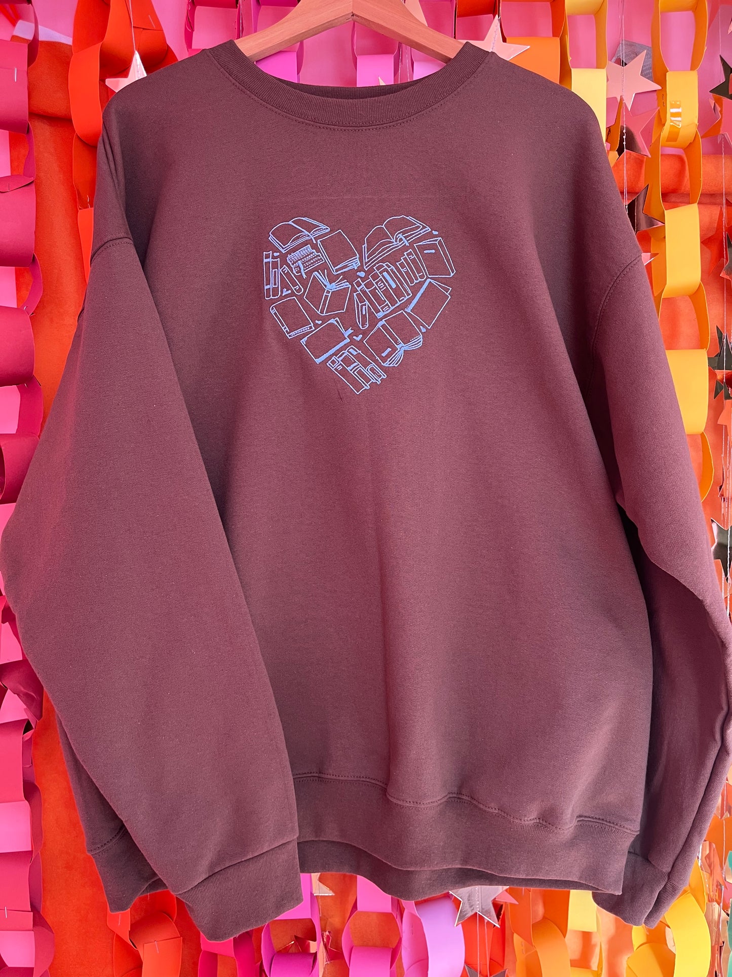 Heart of Books Embroidered Shirt