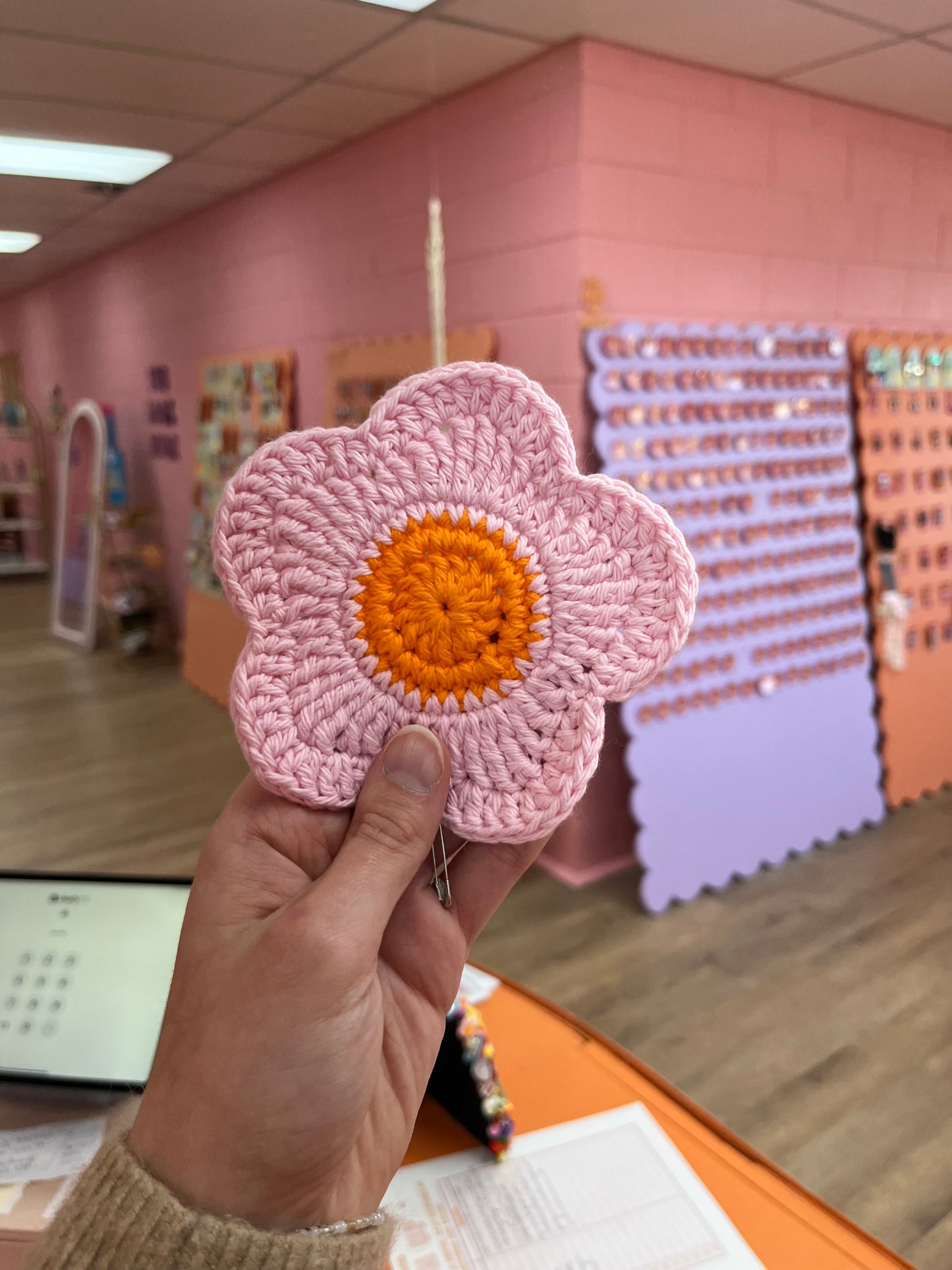 Crochet Daisy Coasters