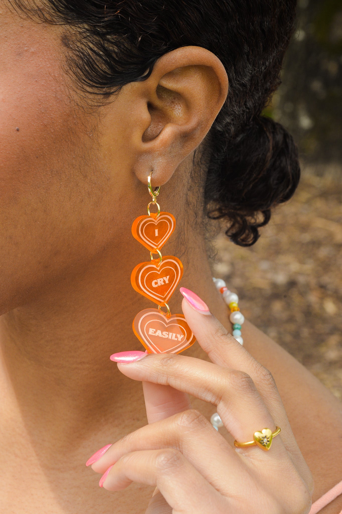 'I Cry Easily' Earrings