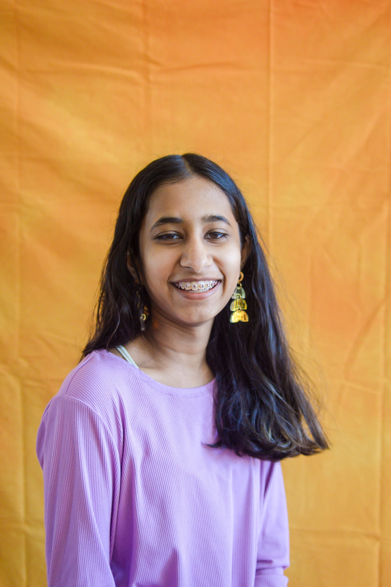 Shimmering Iridescent Petal Earrings