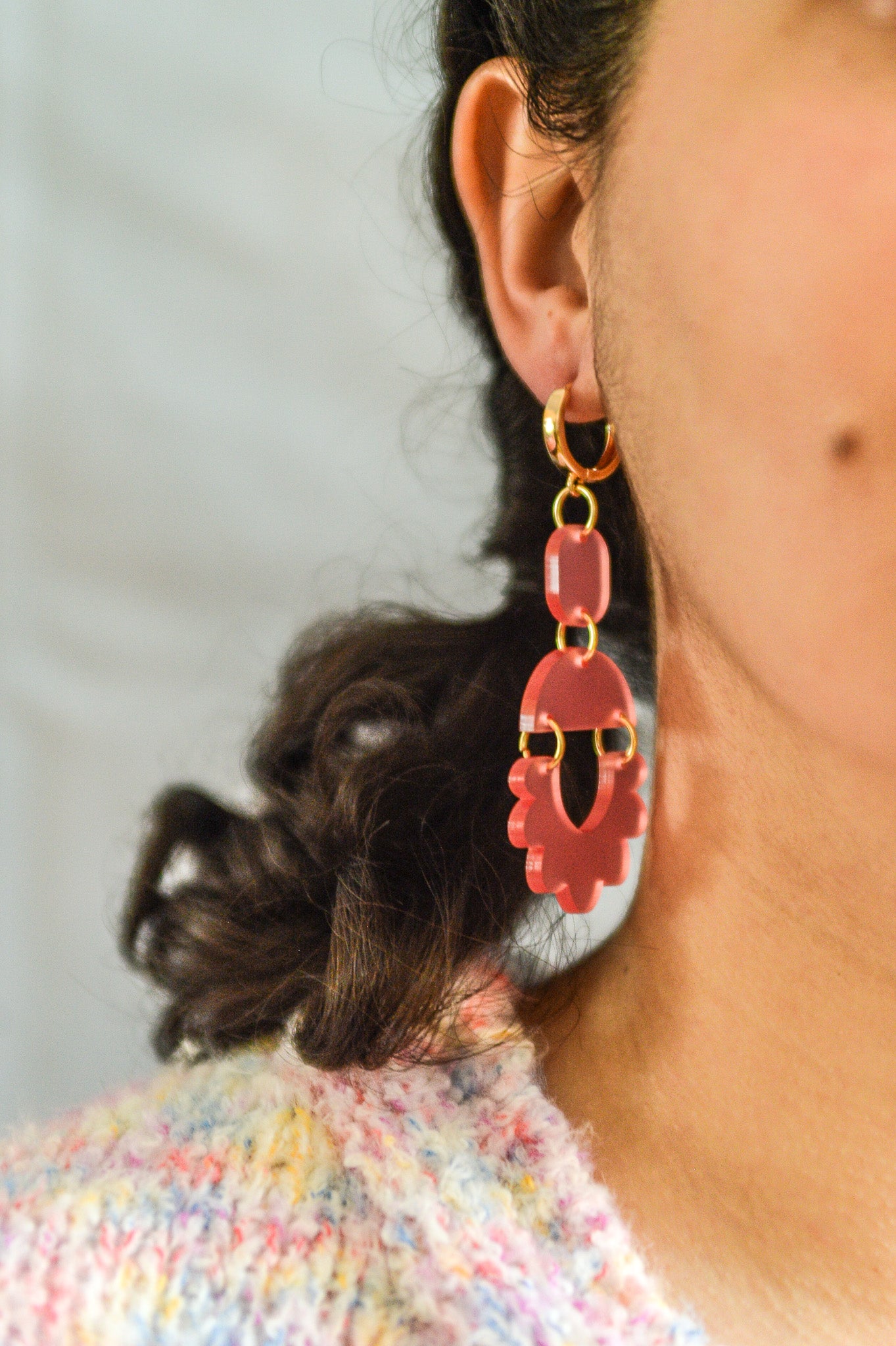 Summer Scalloped Statement Earrings