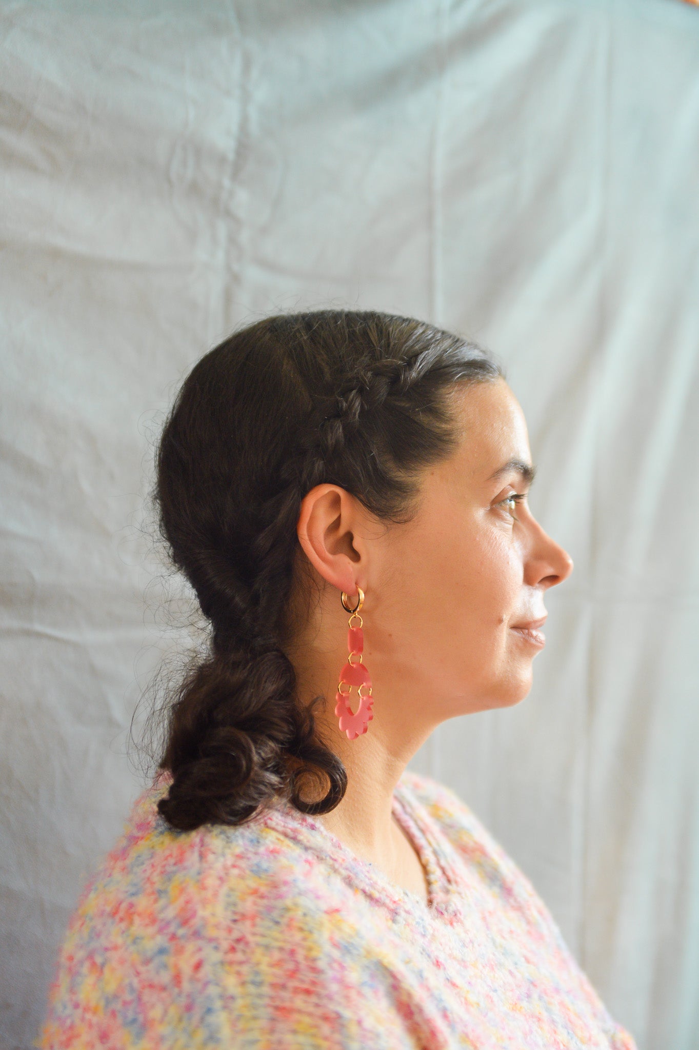 Summer Scalloped Statement Earrings