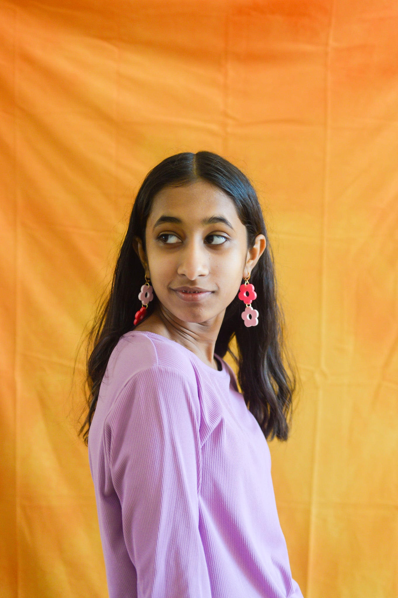 Dragon Fruit Summer Flower Earrings