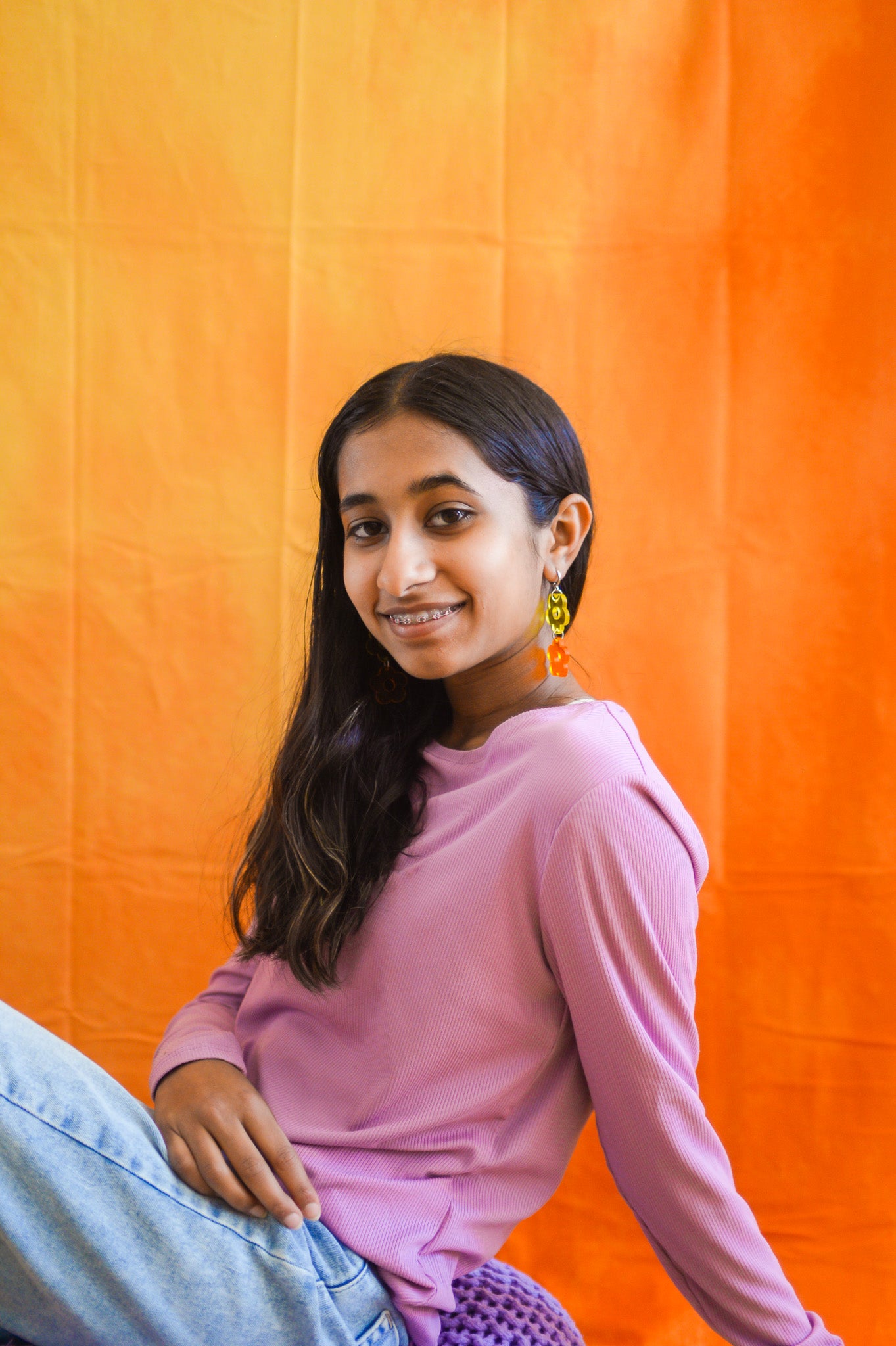 Sunrise Summer Flower Earrings
