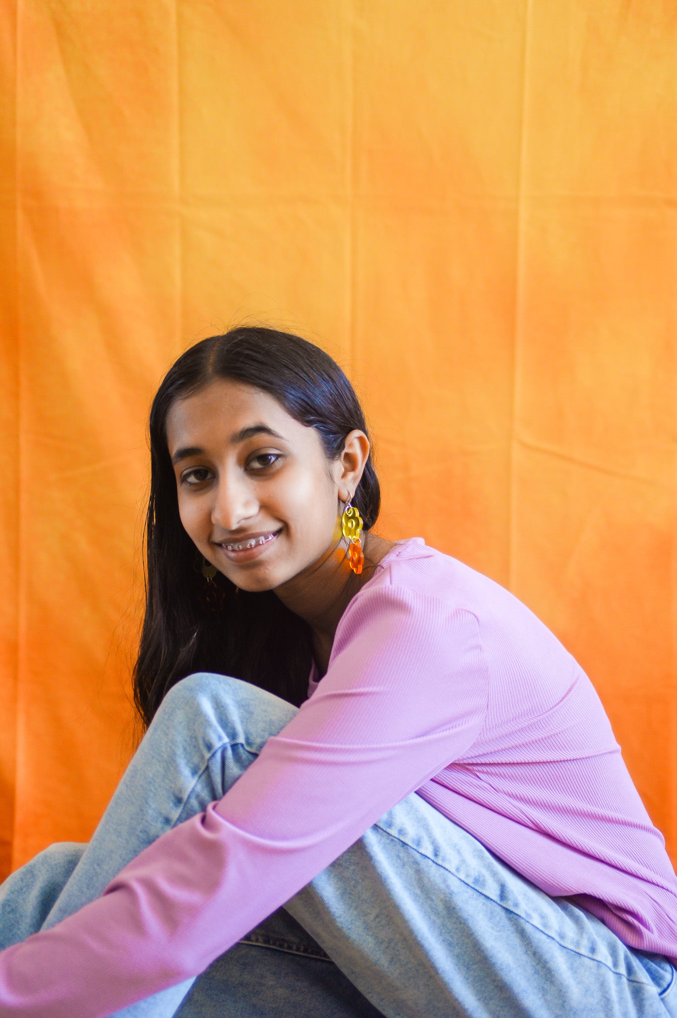 Sunrise Summer Flower Earrings