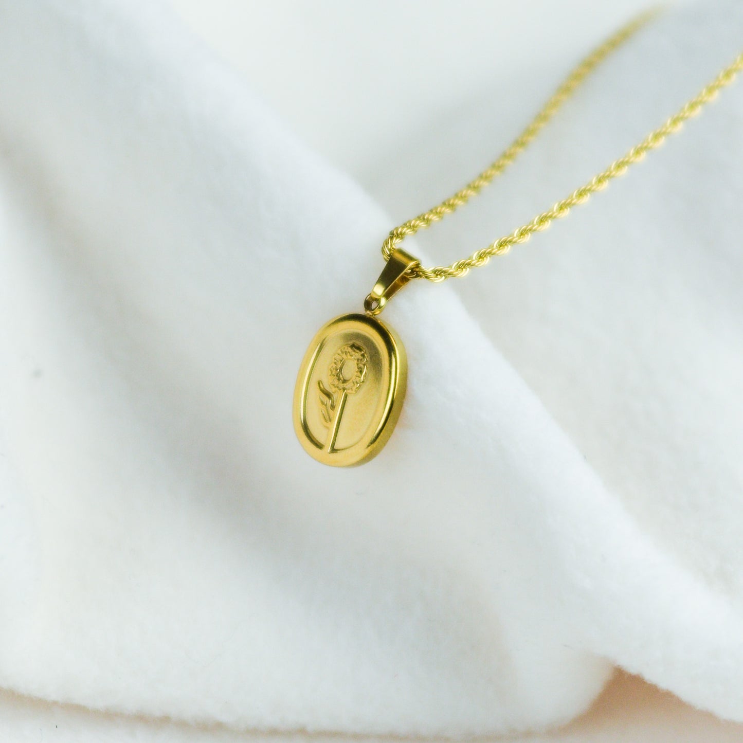 Floral Titanium Necklace