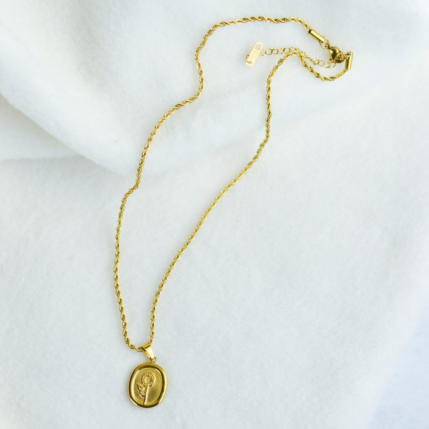 Floral Titanium Necklace