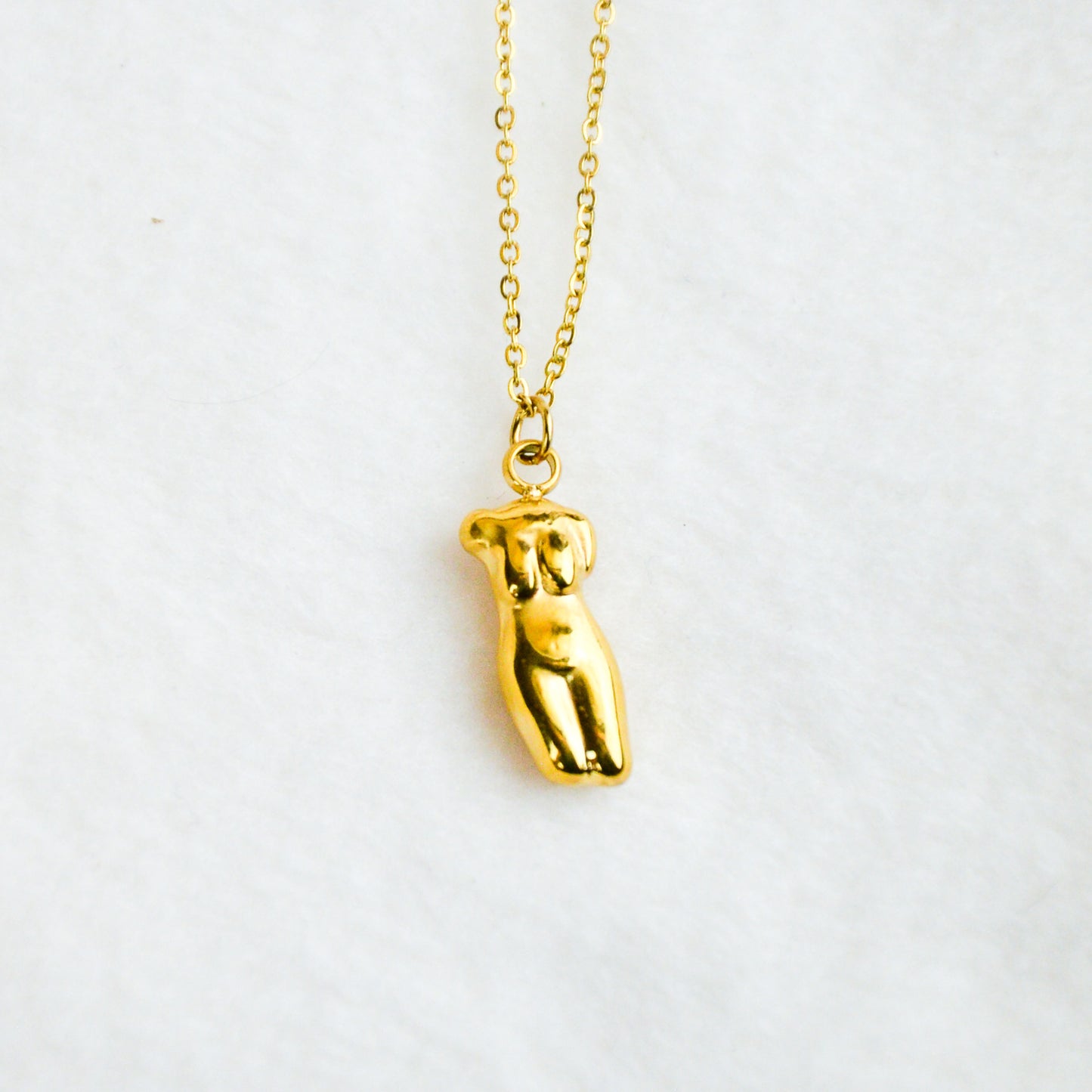 Body Shaped Titanium Necklace