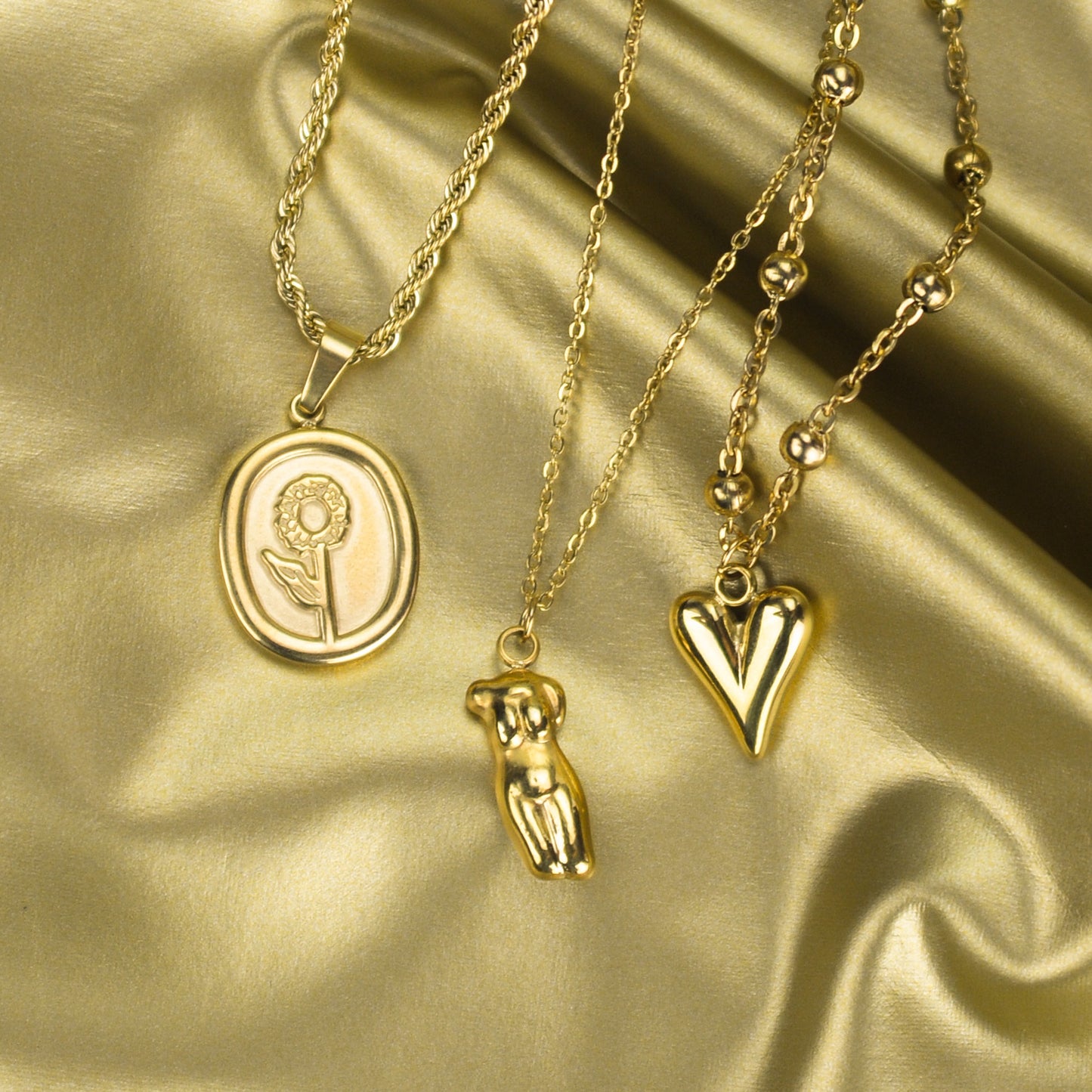 Body Shaped Titanium Necklace