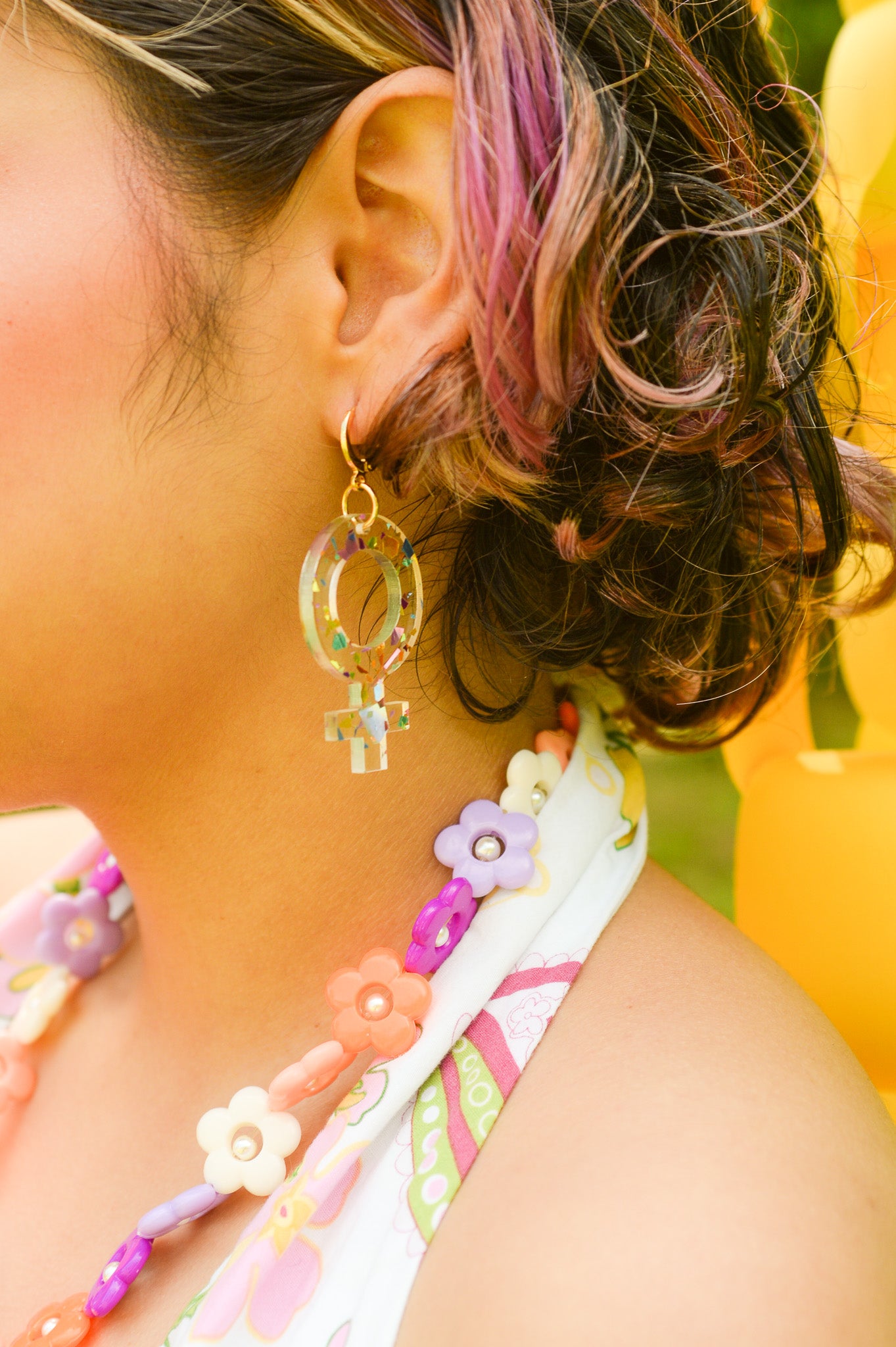 Sunset Flower Necklace
