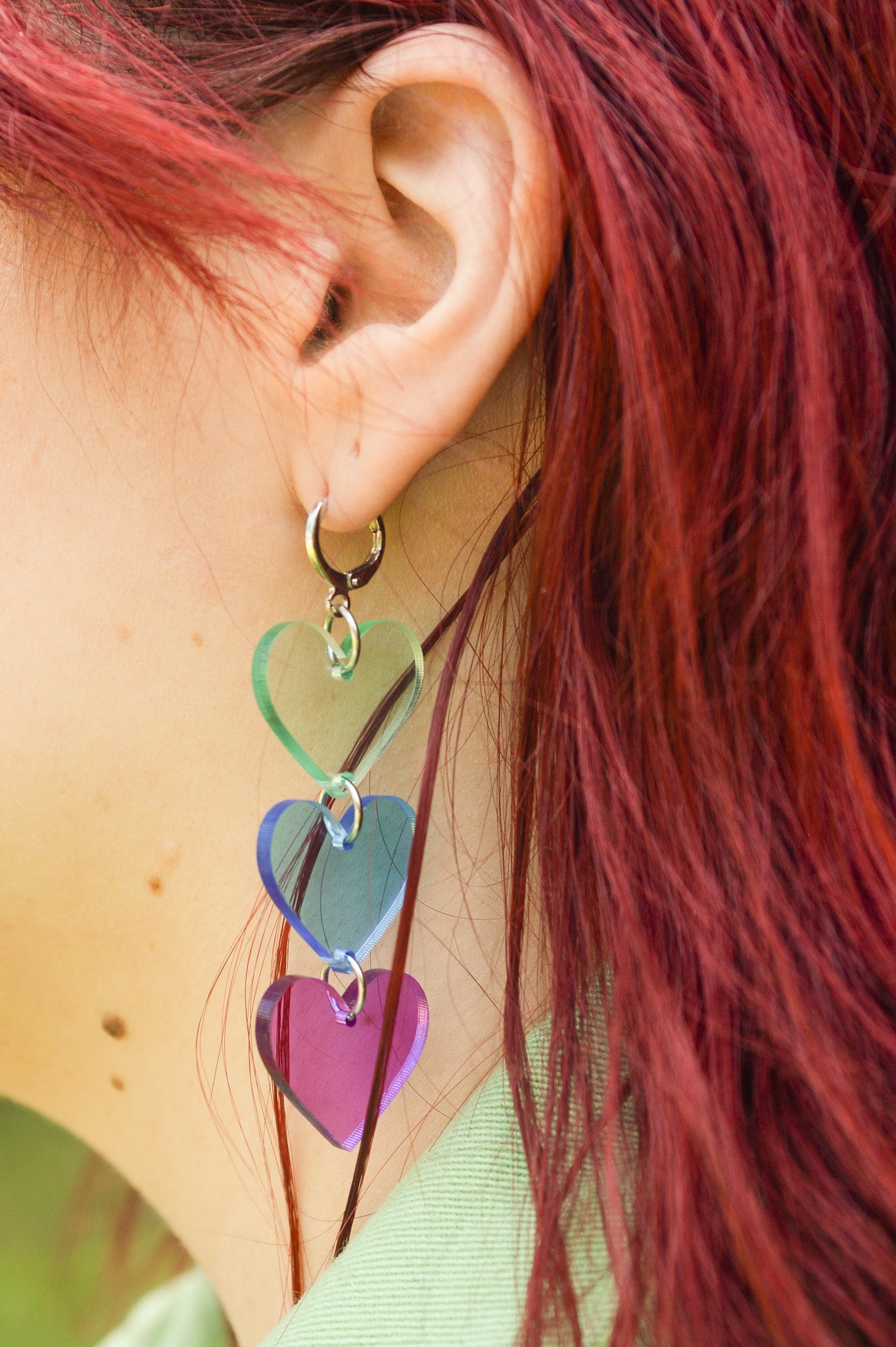 Translucent Rainbow Hearts