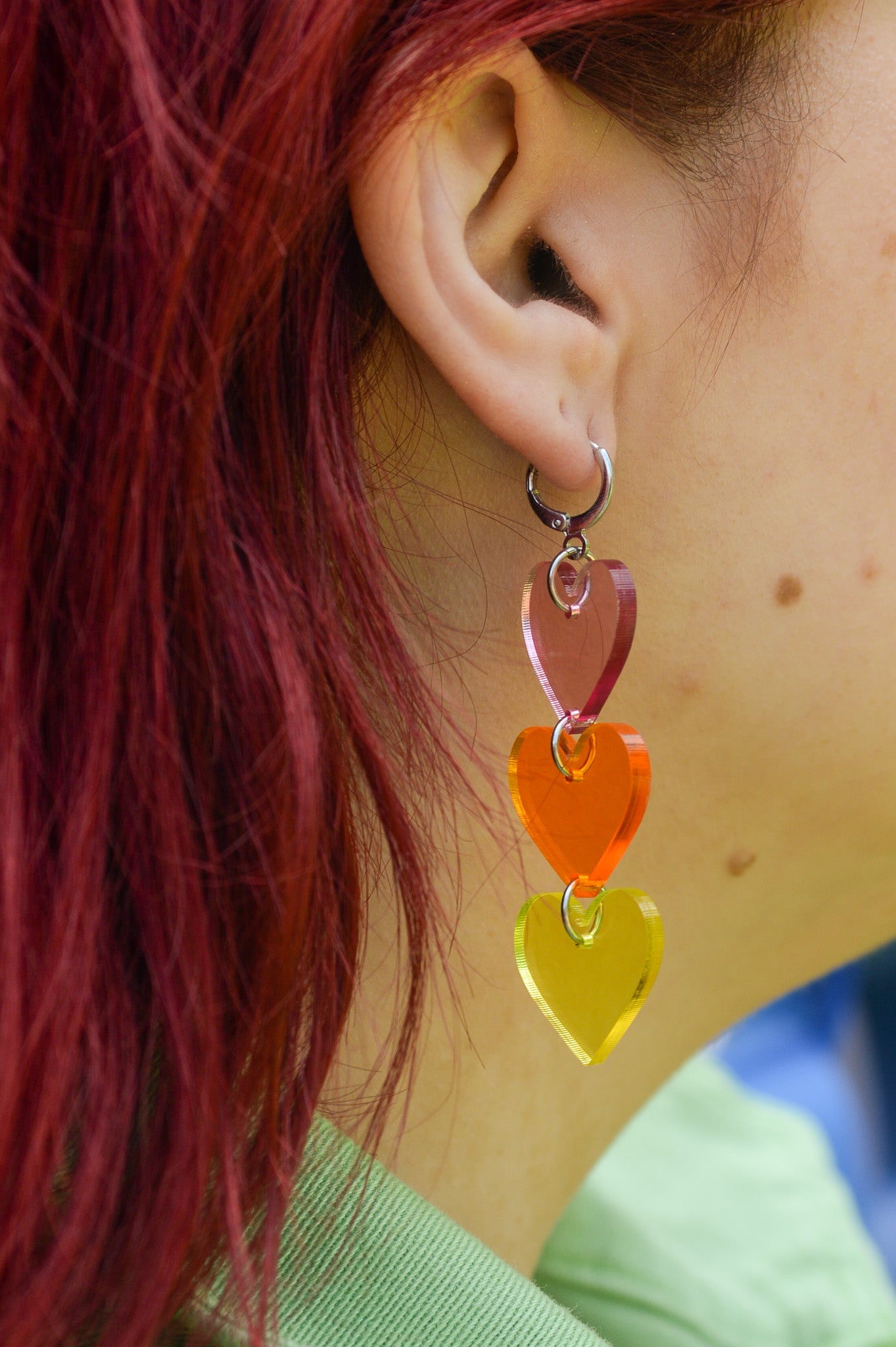 Translucent Rainbow Hearts
