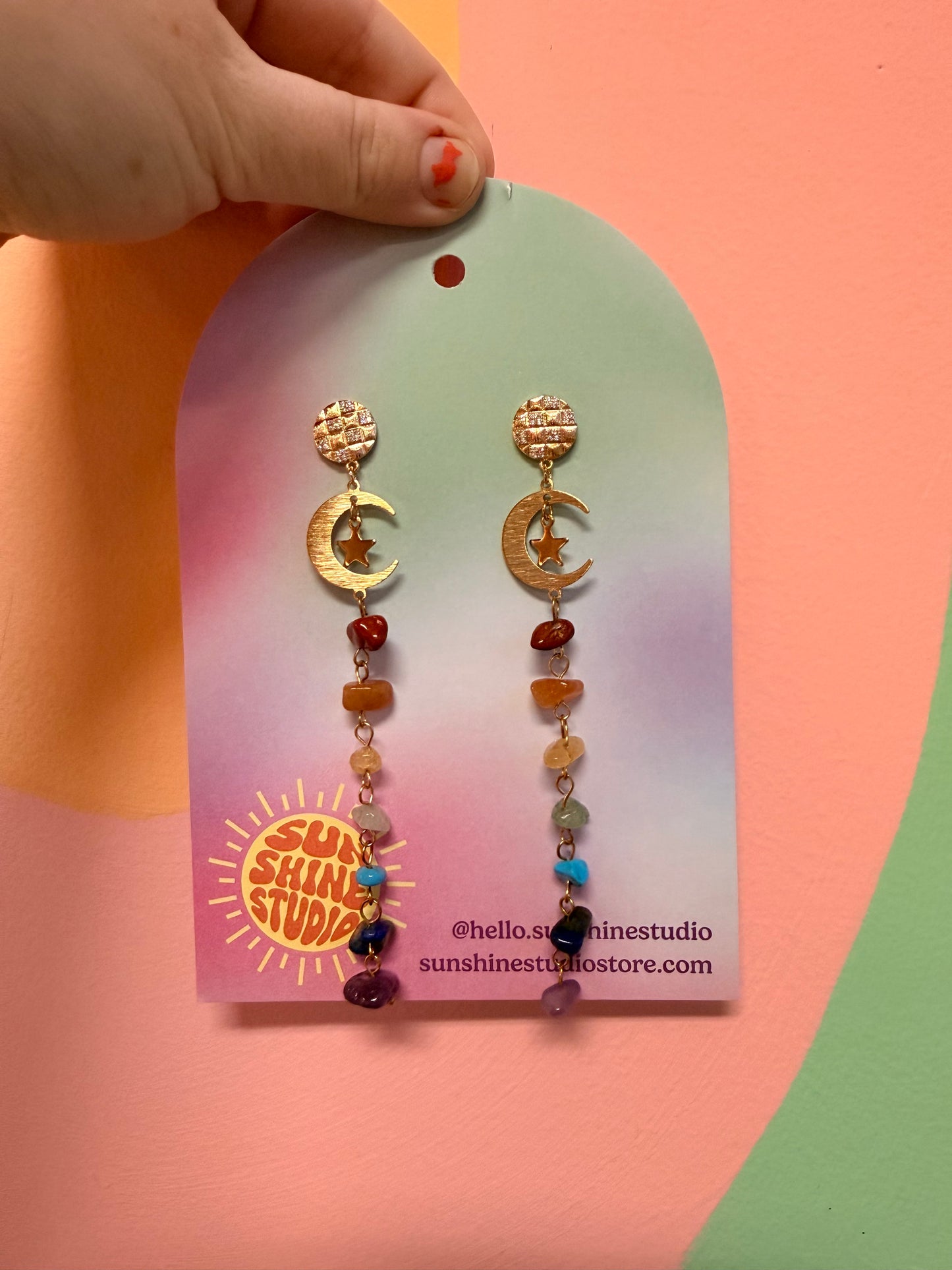 Rainbow Rock Dangles