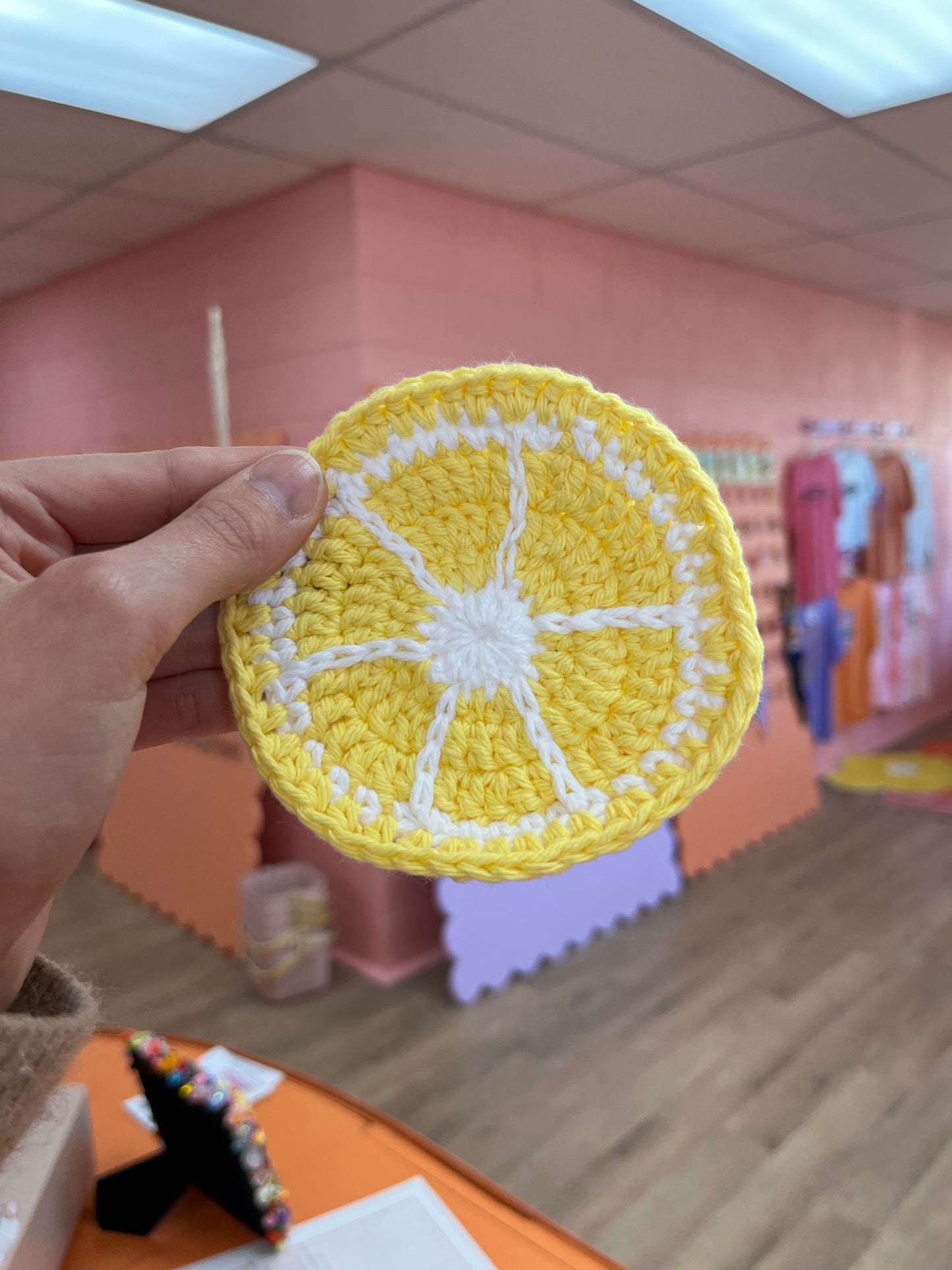 Crochet Fruit Coaster