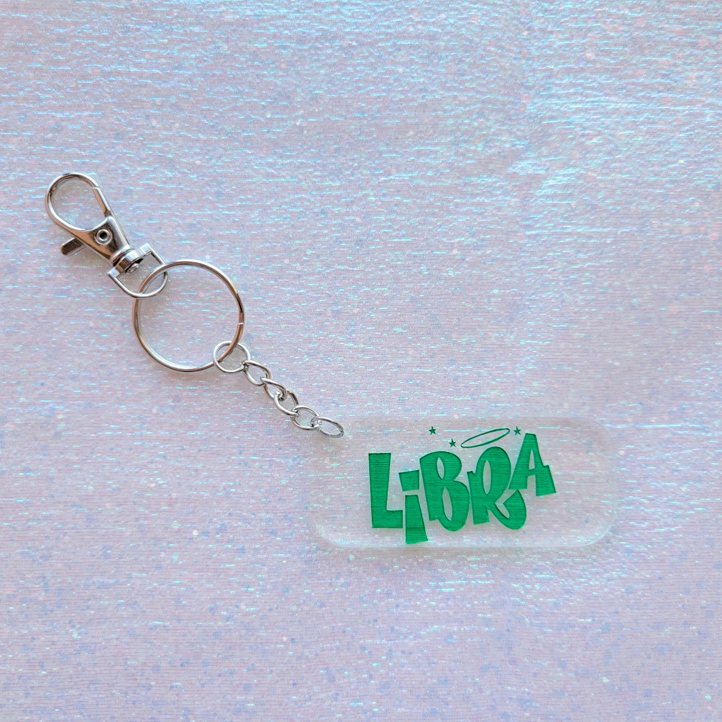 Zodiac Sign Keychain-Green