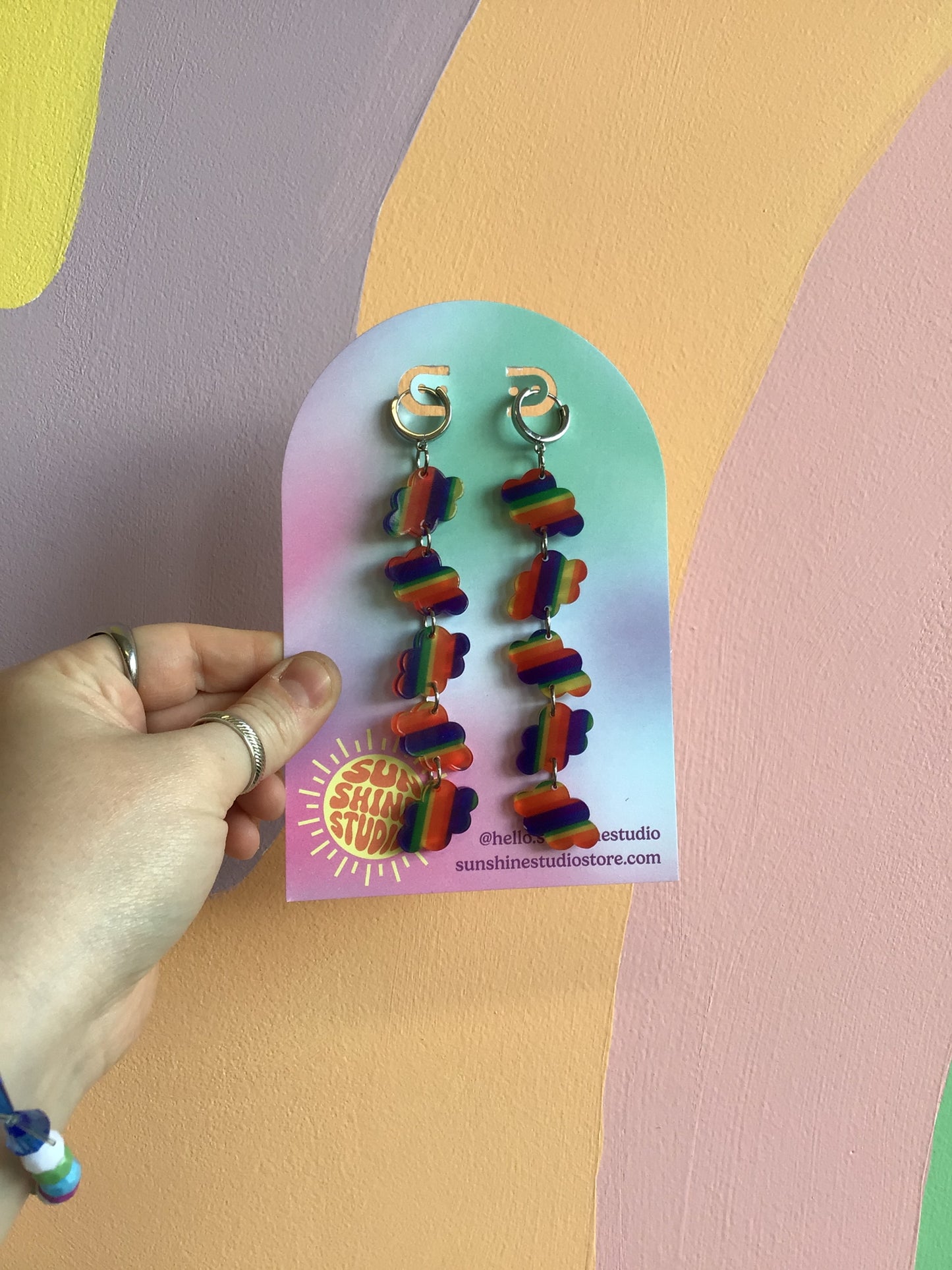 Rainbow Cloud Earrings